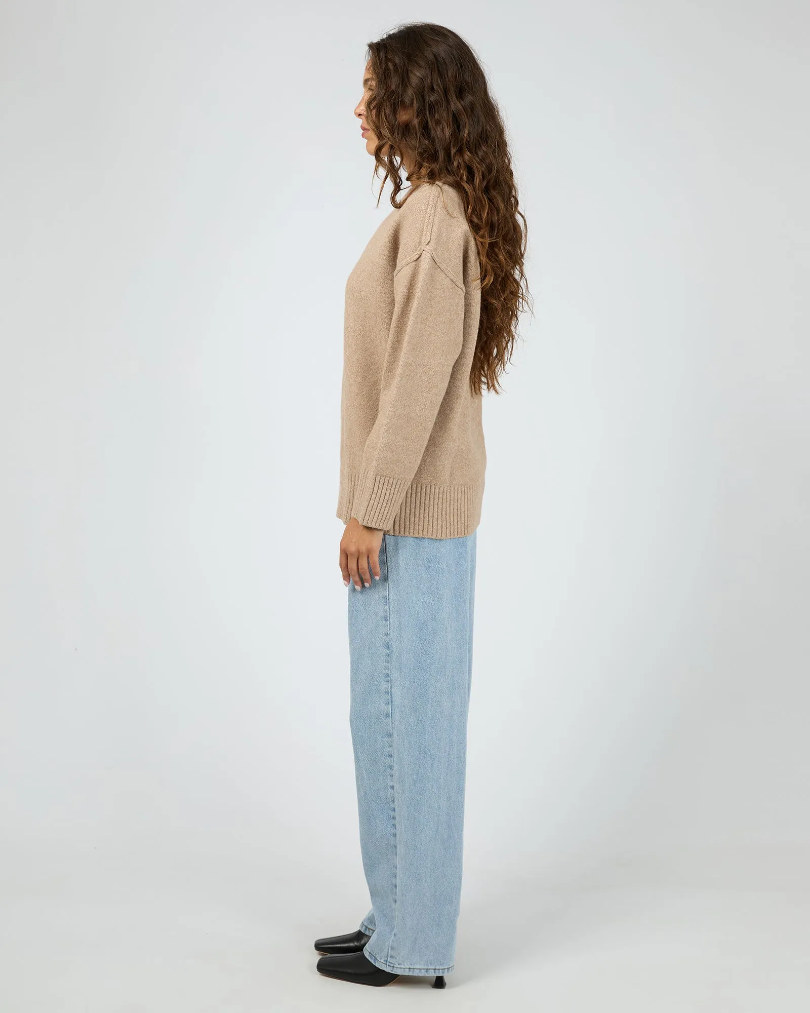 Elliot Knit Jumper Oatmeal