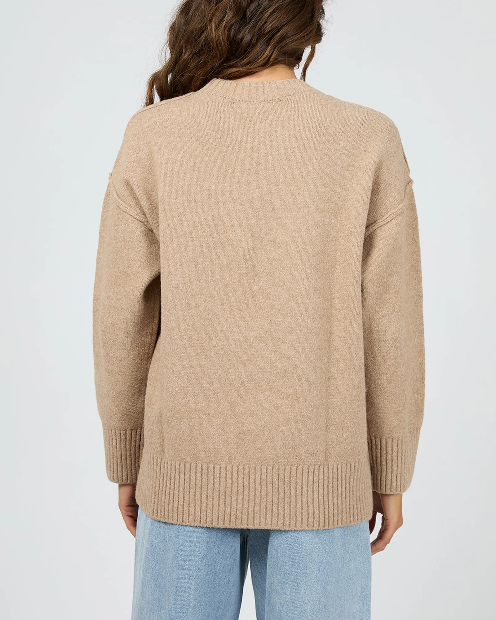 Elliot Knit Jumper Oatmeal