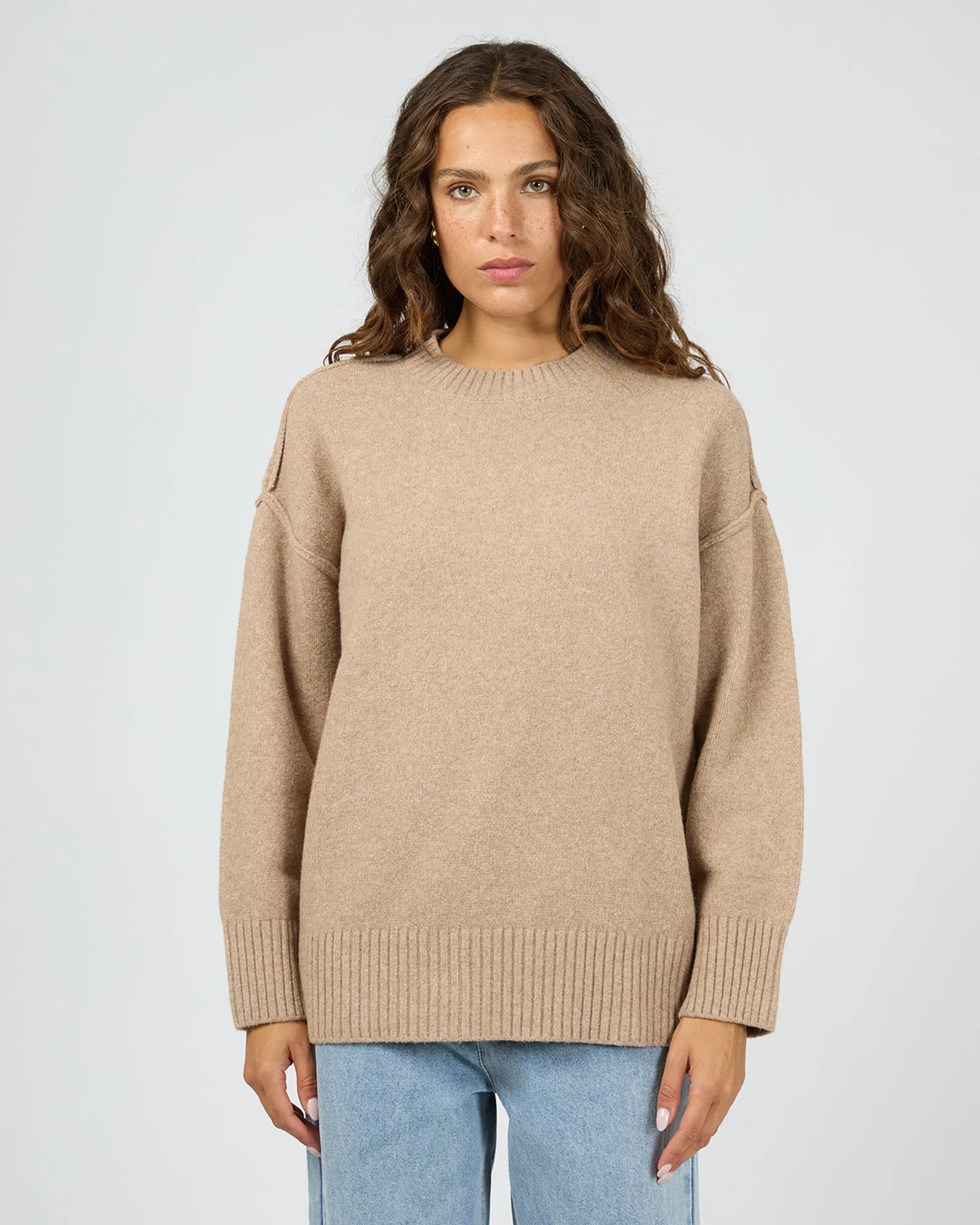 Elliot Knit Jumper Oatmeal