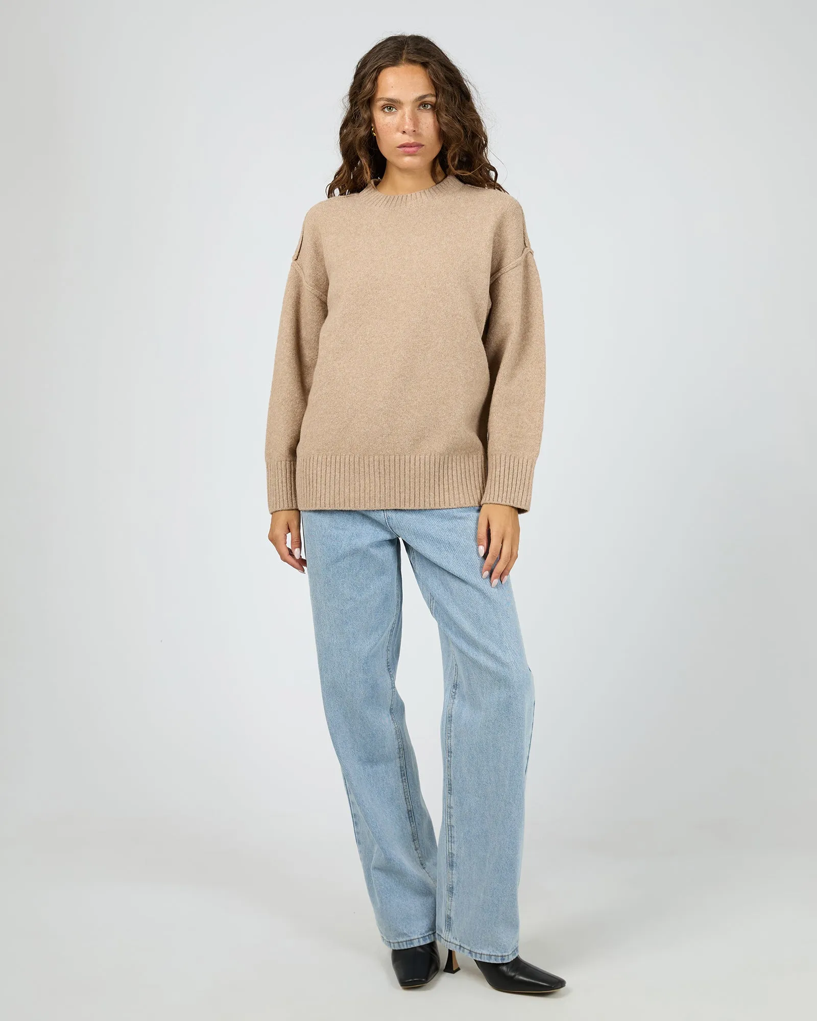 Elliot Knit Jumper Oatmeal