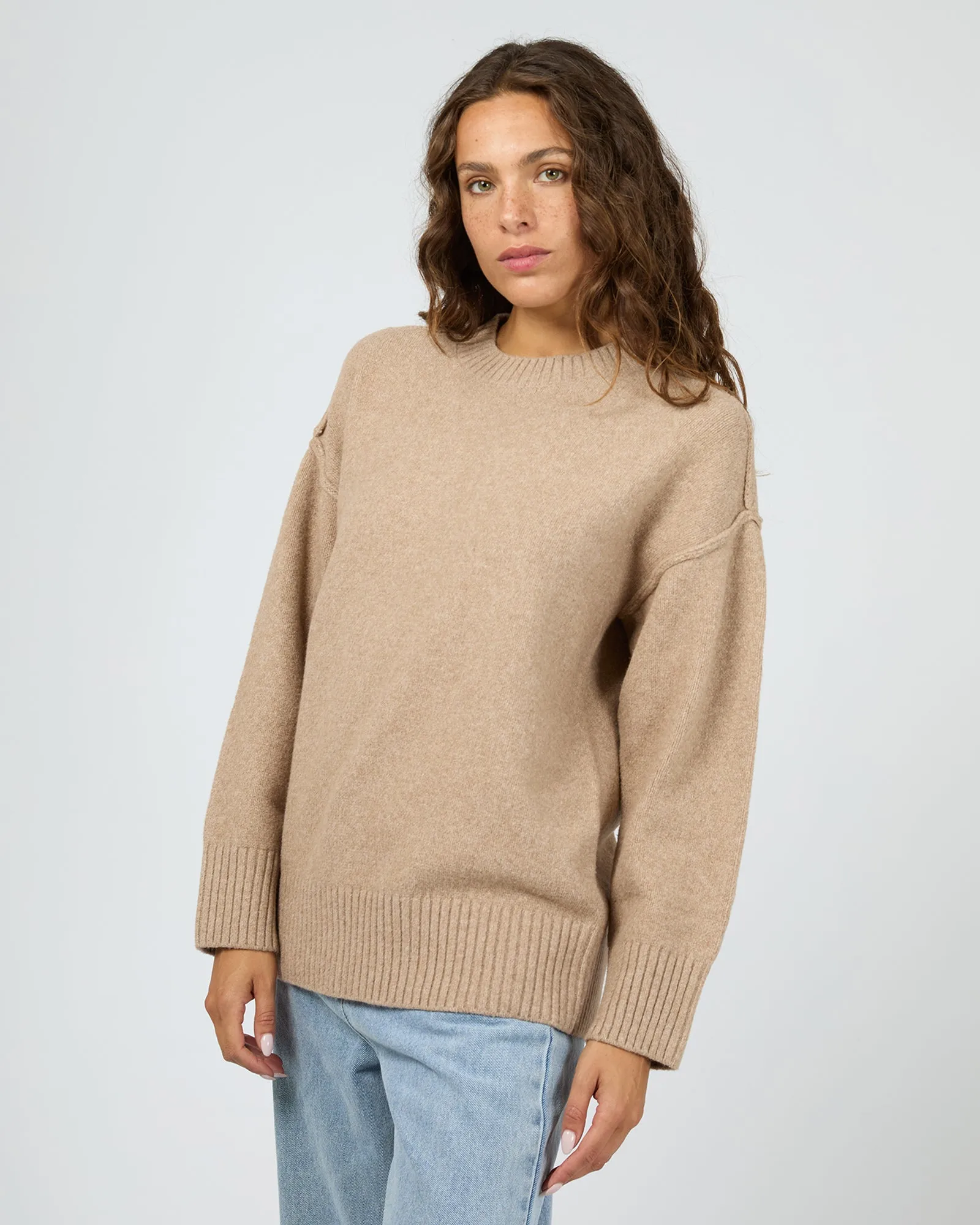 Elliot Knit Jumper Oatmeal