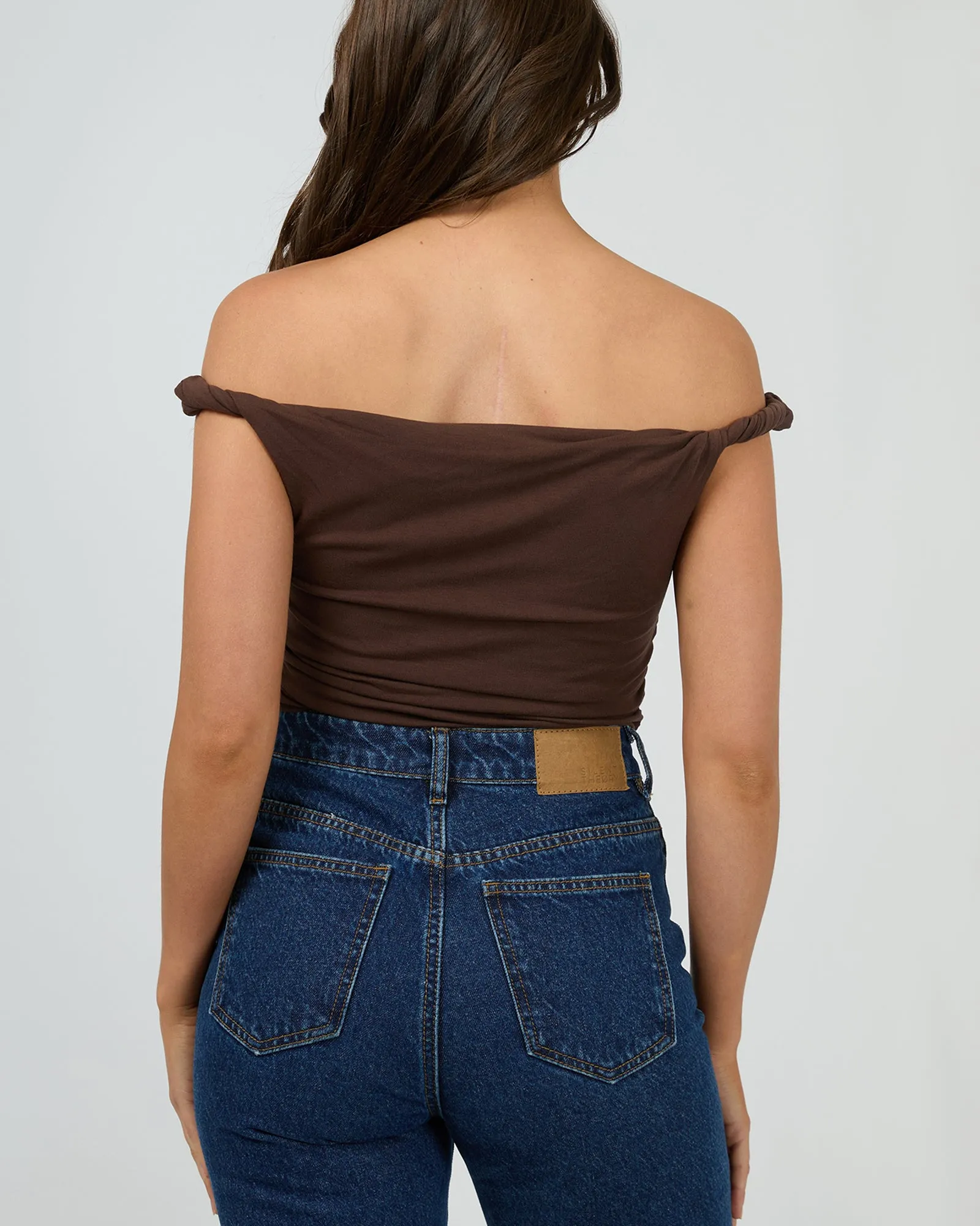 Evie Twist Tank Chocolate