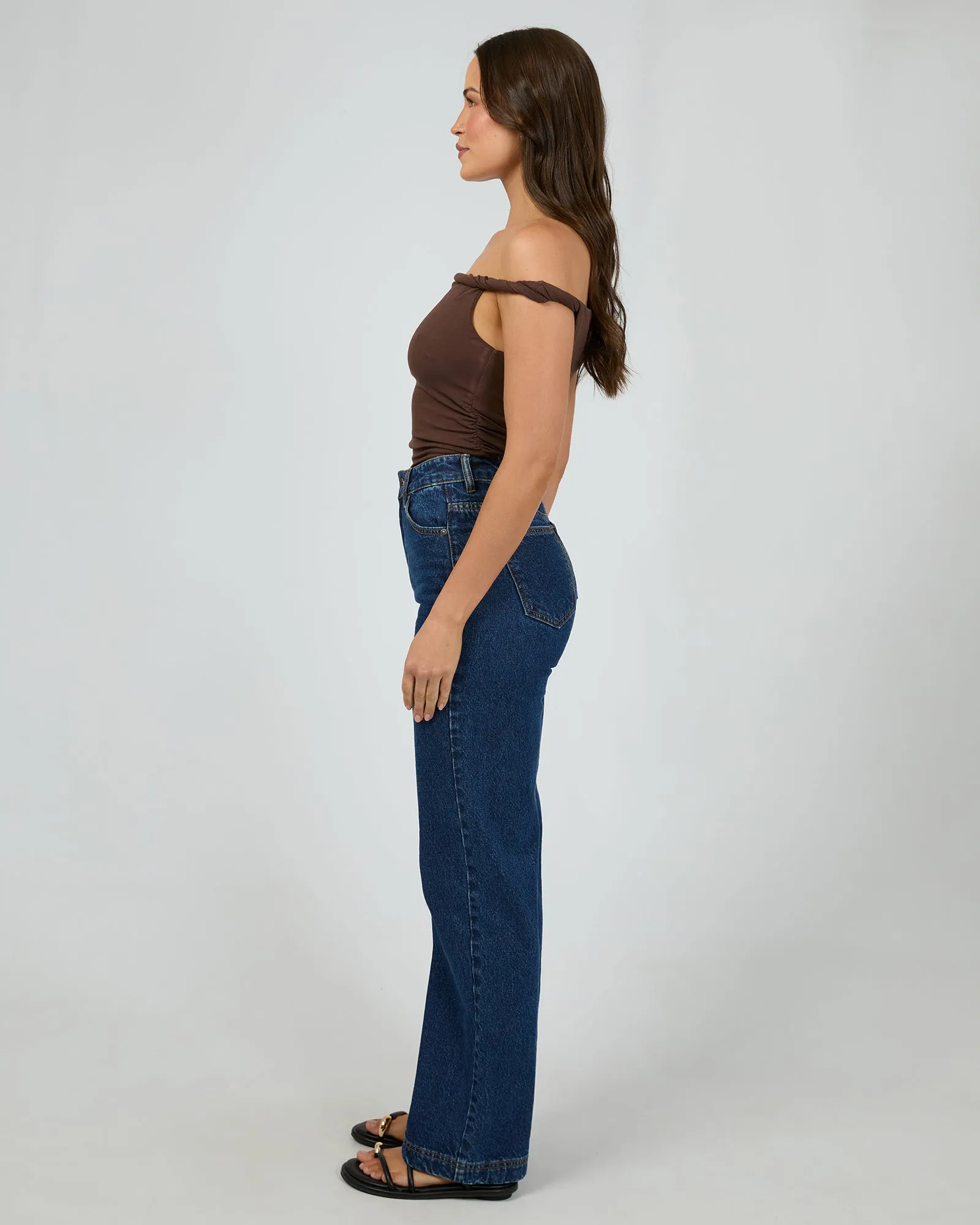 Evie Twist Tank Chocolate