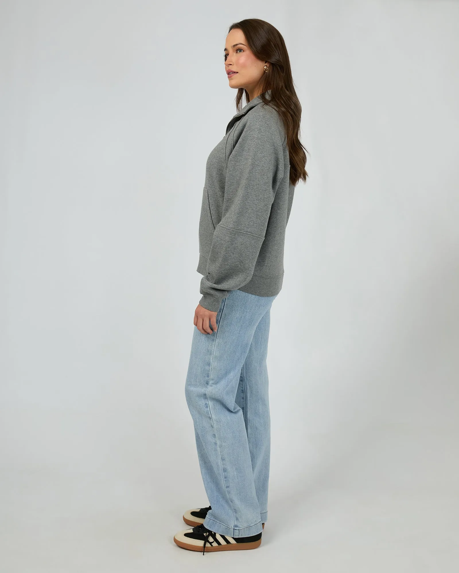 Frankie 1/4 Zip Charcoal