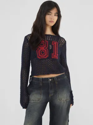 Guess Originals Black Crochet Top Guess