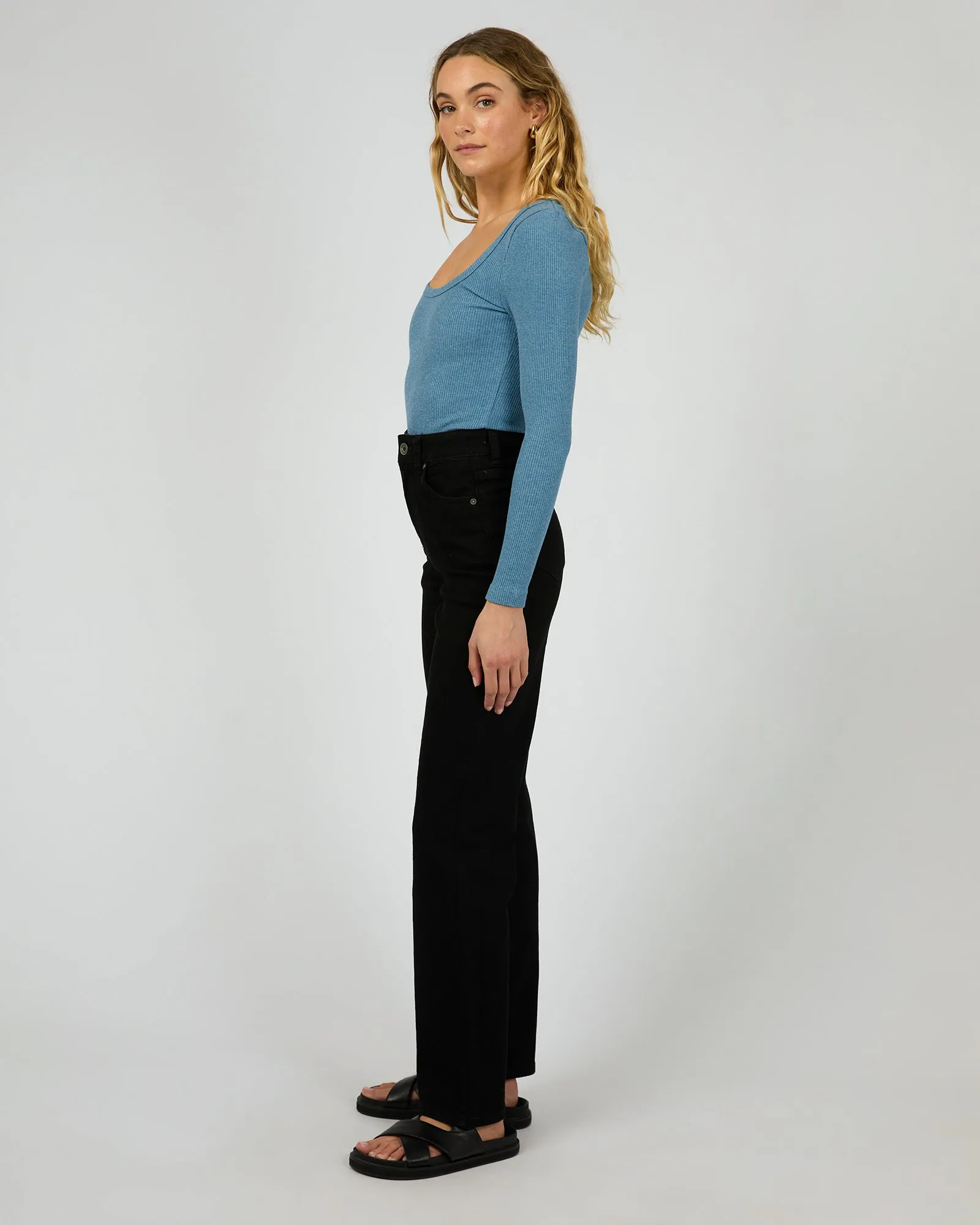 Hazel Long Sleeve Slate Marle
