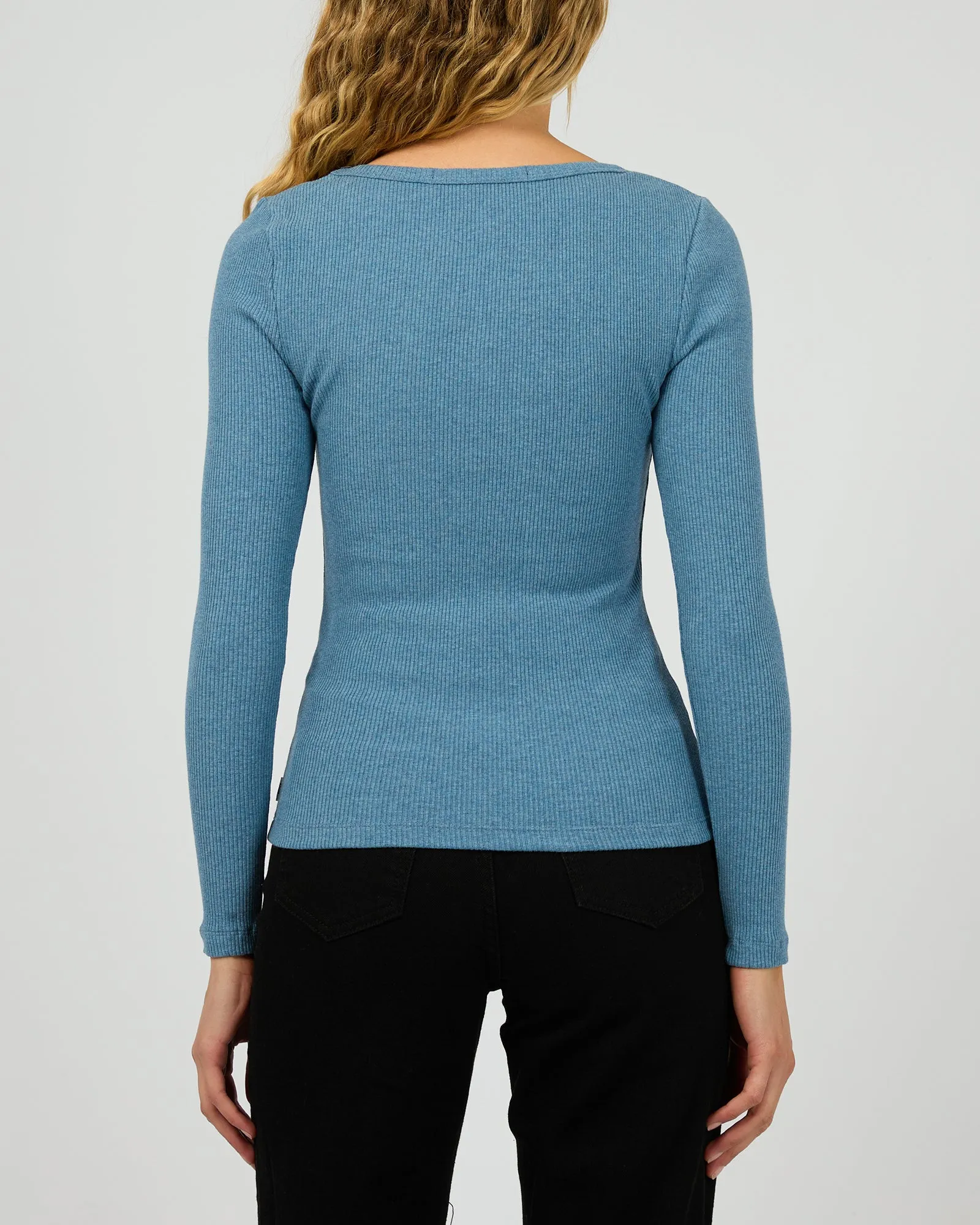 Hazel Long Sleeve Slate Marle