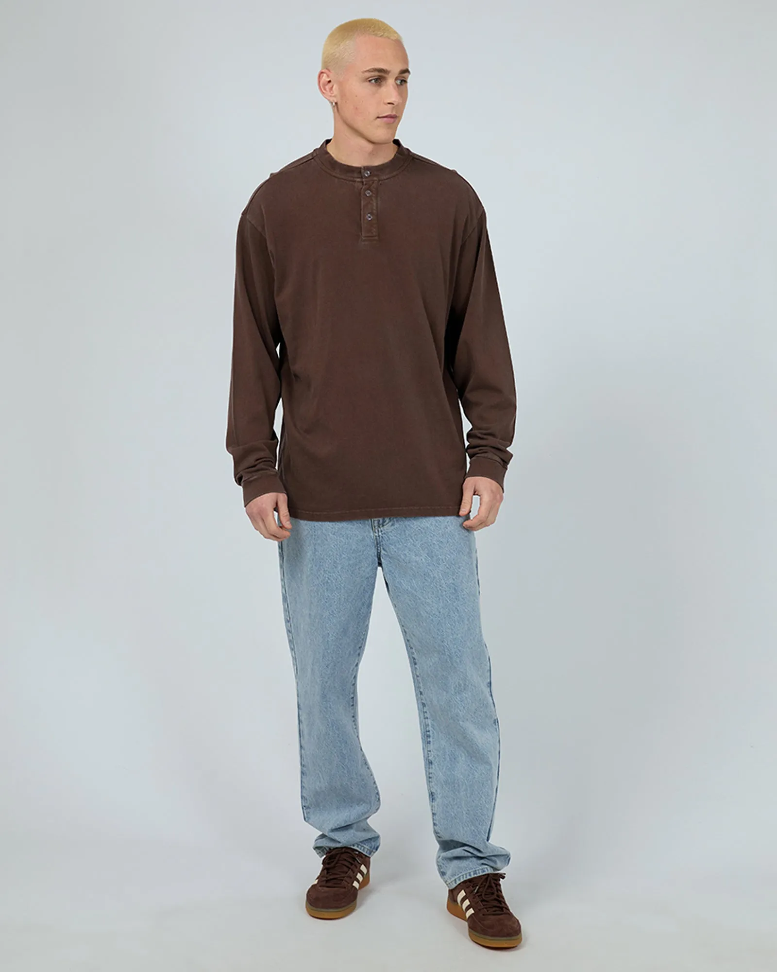 Henley Ls Top Chocolate