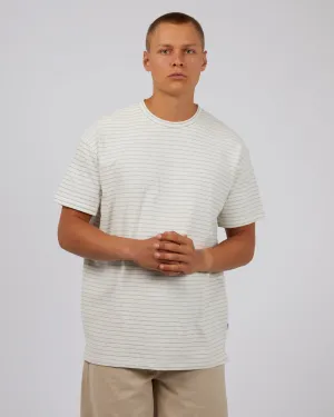 Hugo Stripe Tee White