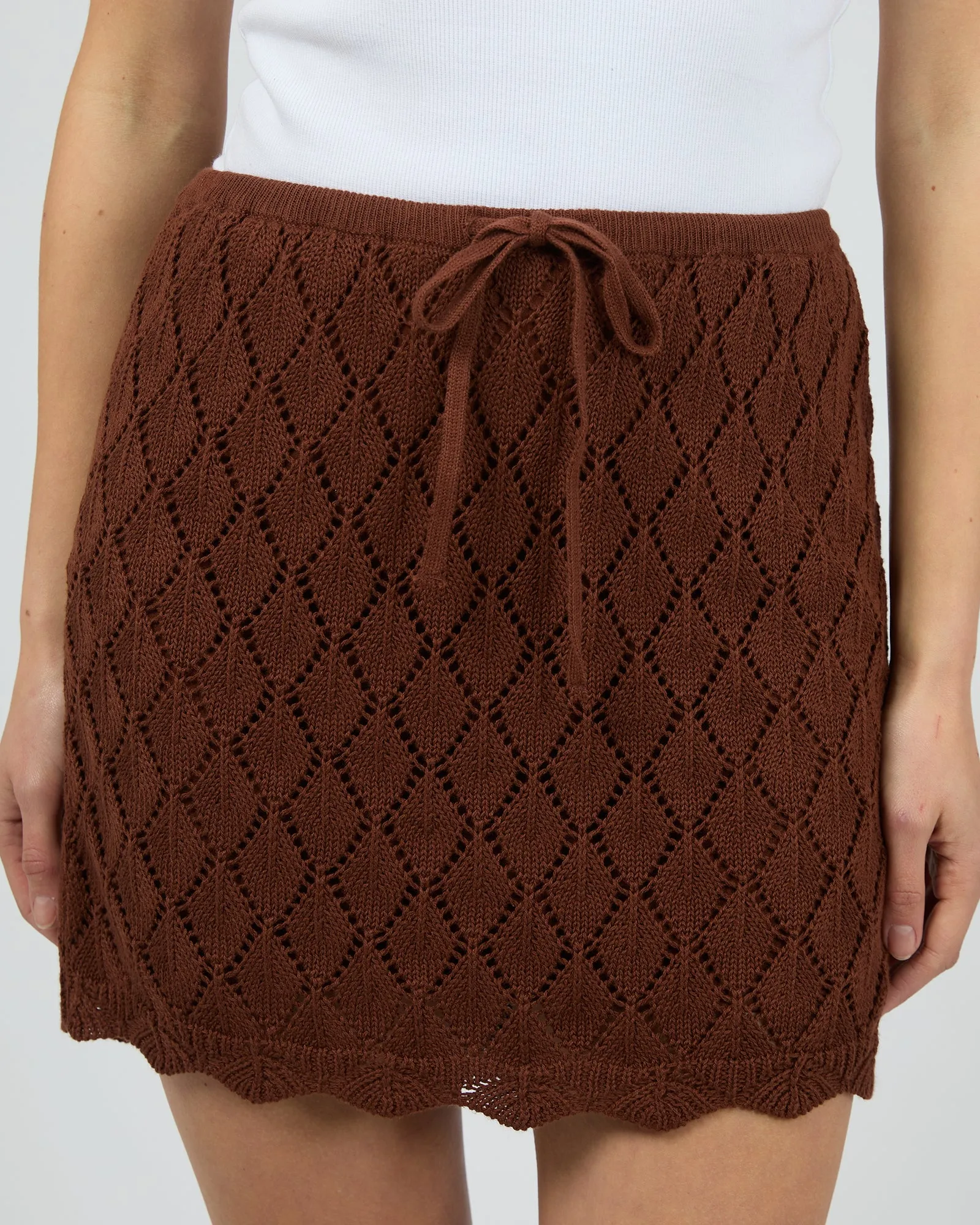 Hunter Mini Skirt Brown