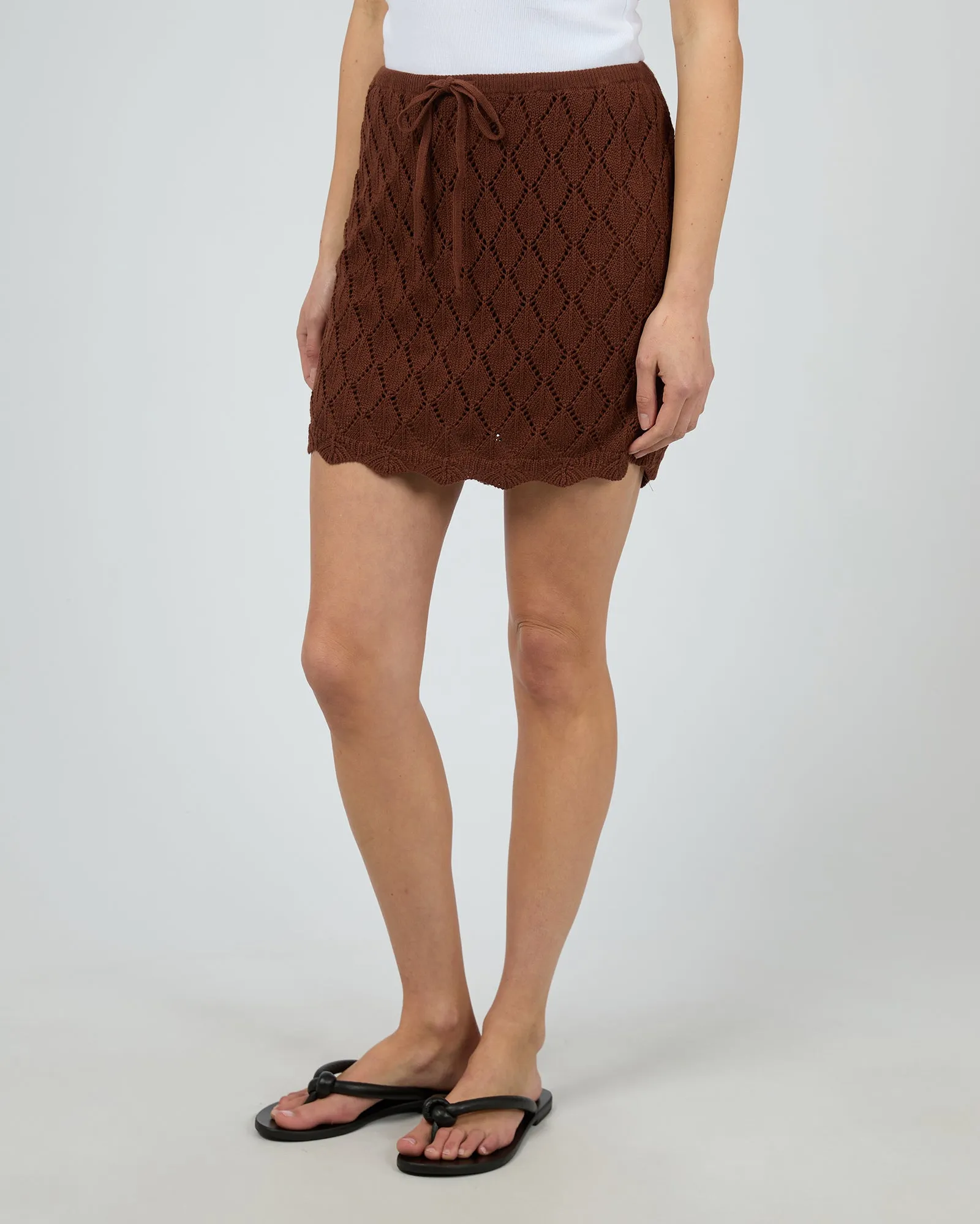 Hunter Mini Skirt Brown