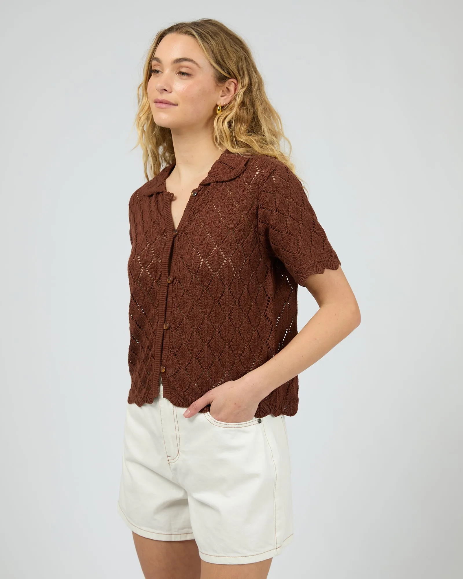 Hunter Top Brown