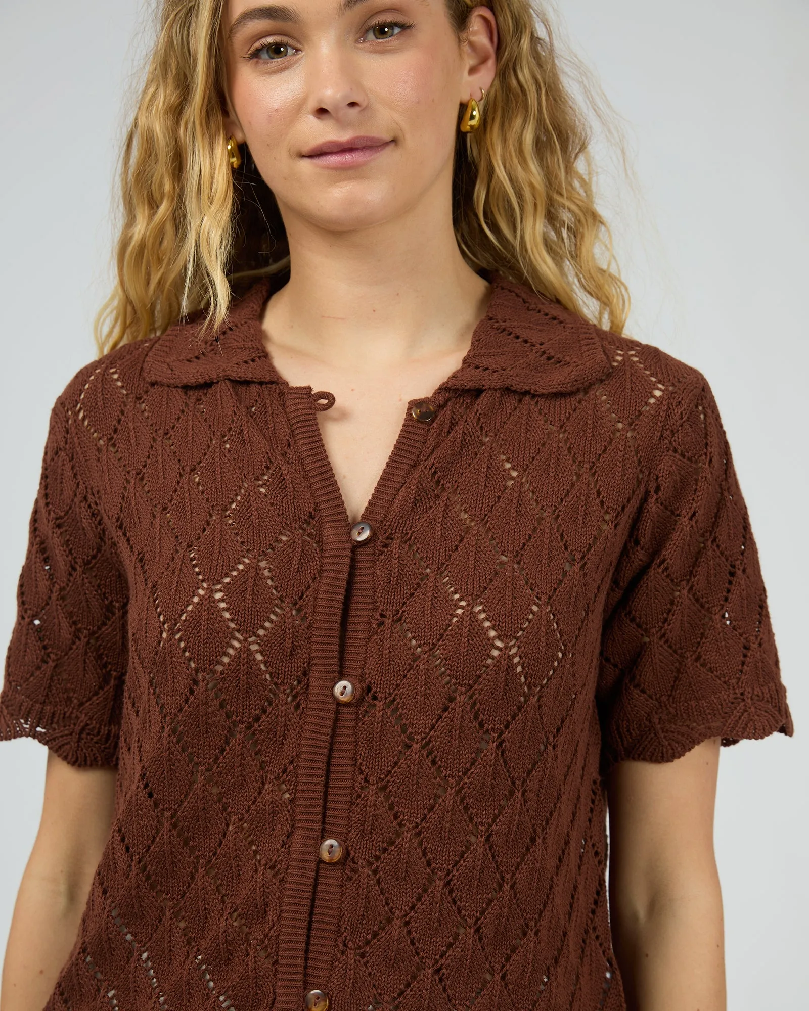 Hunter Top Brown