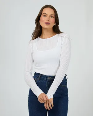 Leia Layering Long Sleeve White