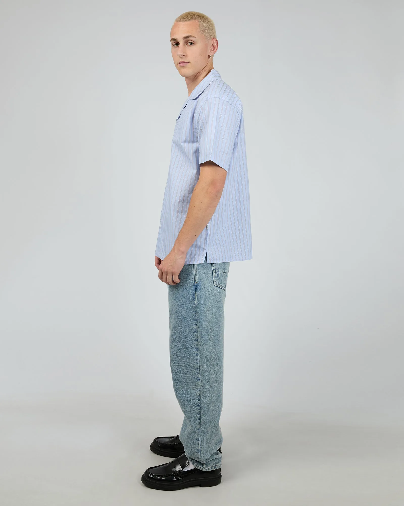 Lenny Stripe Shirt Light Blue