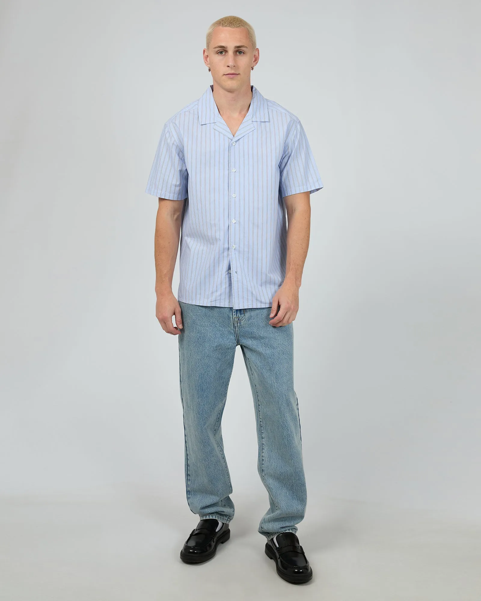 Lenny Stripe Shirt Light Blue