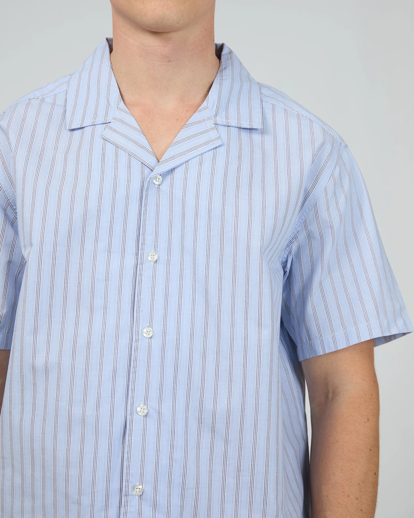 Lenny Stripe Shirt Light Blue