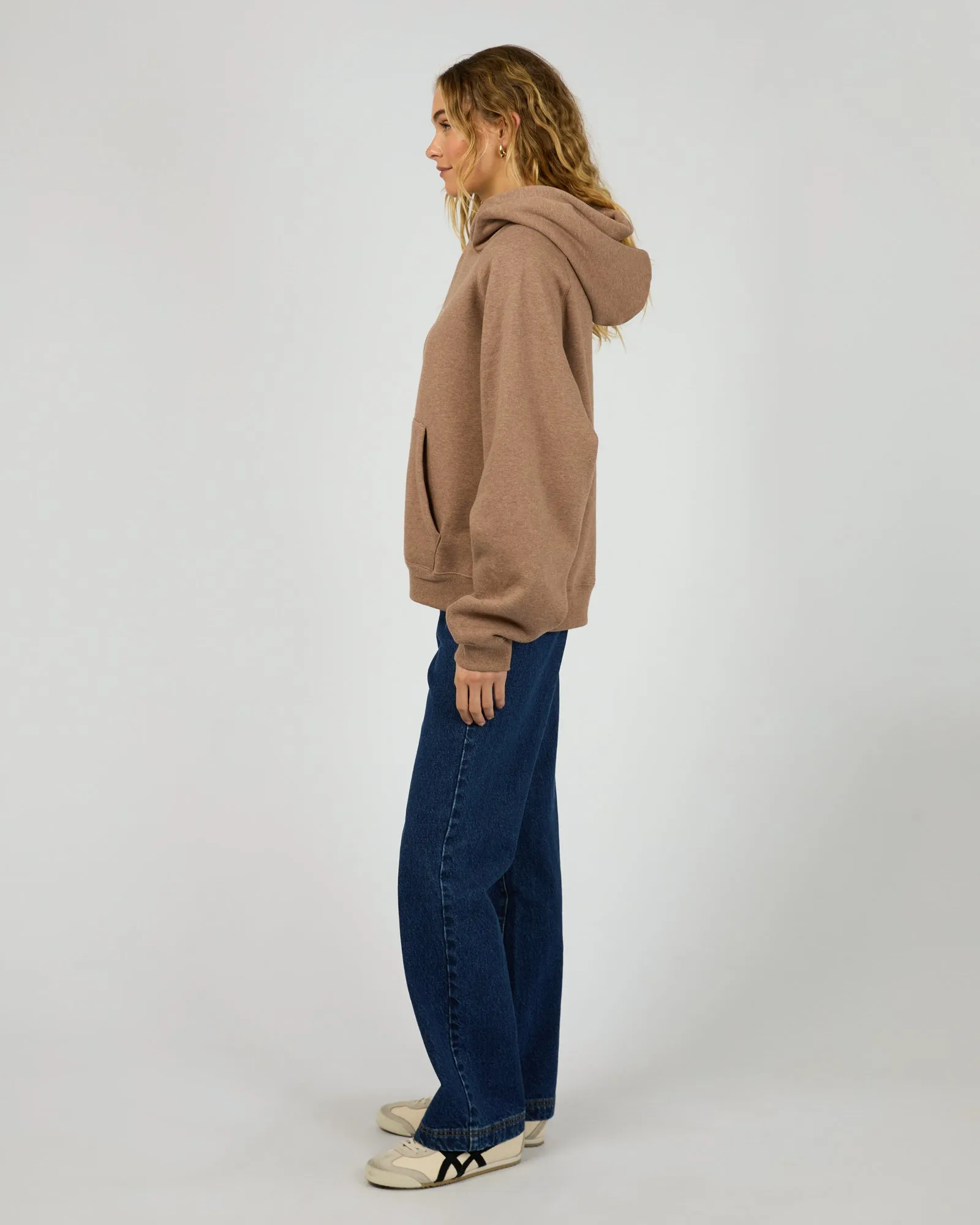Logo Hoodie Brown Marle