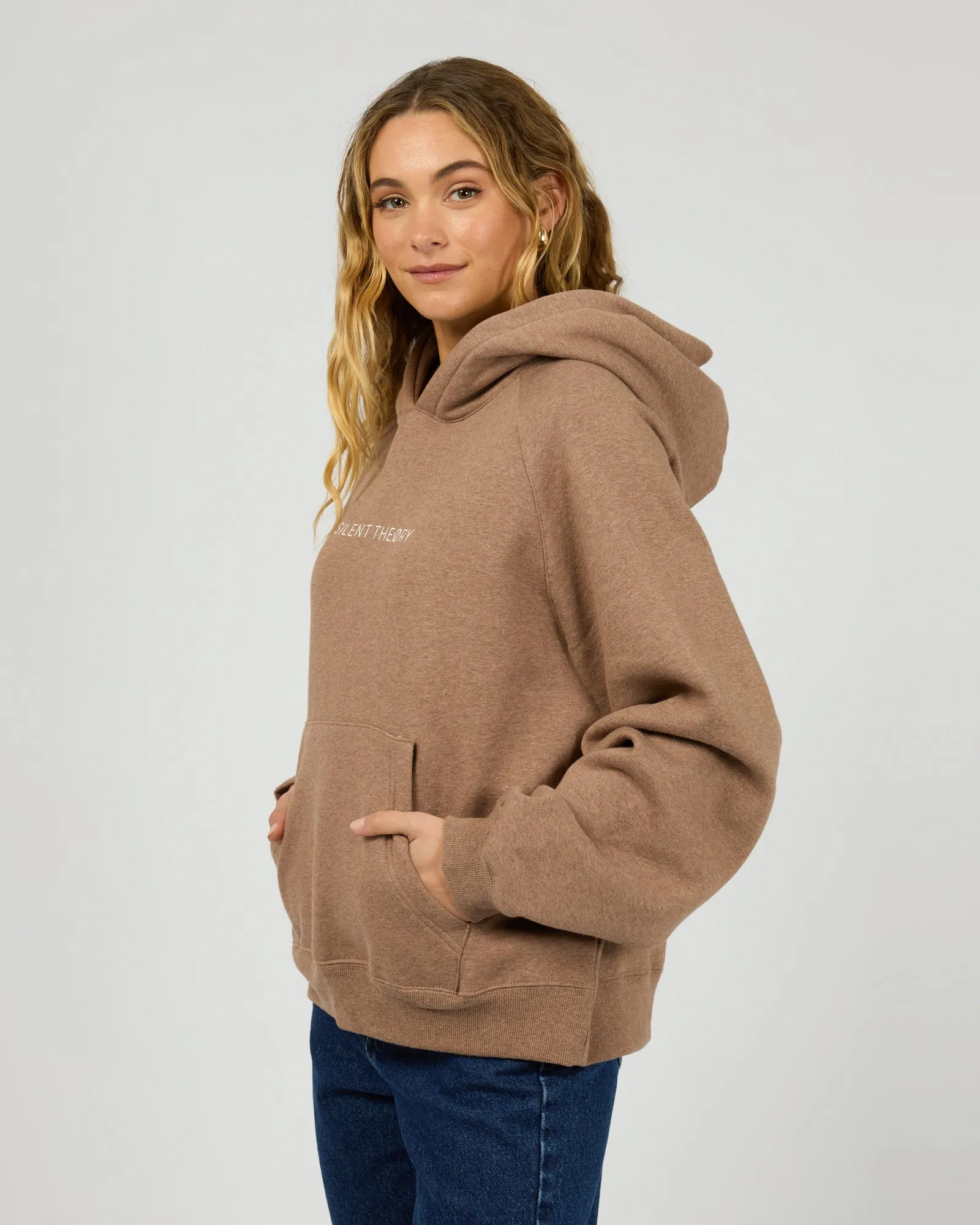 Logo Hoodie Brown Marle