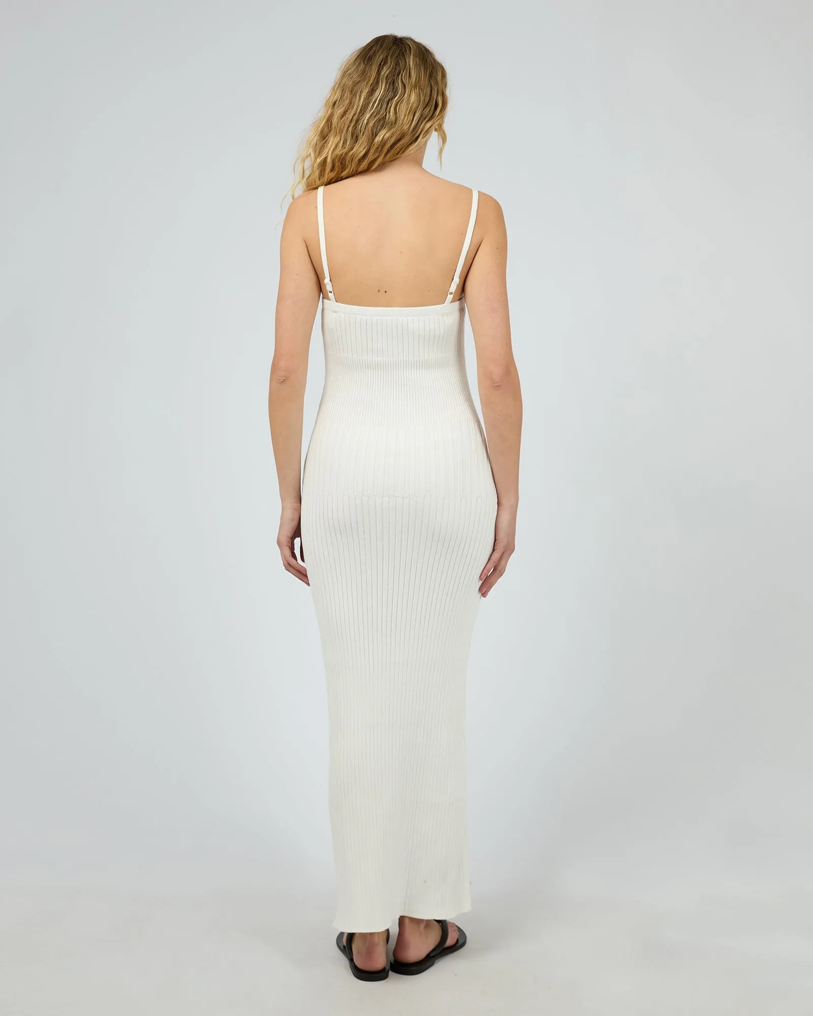 Luca Knit Maxi Dress White