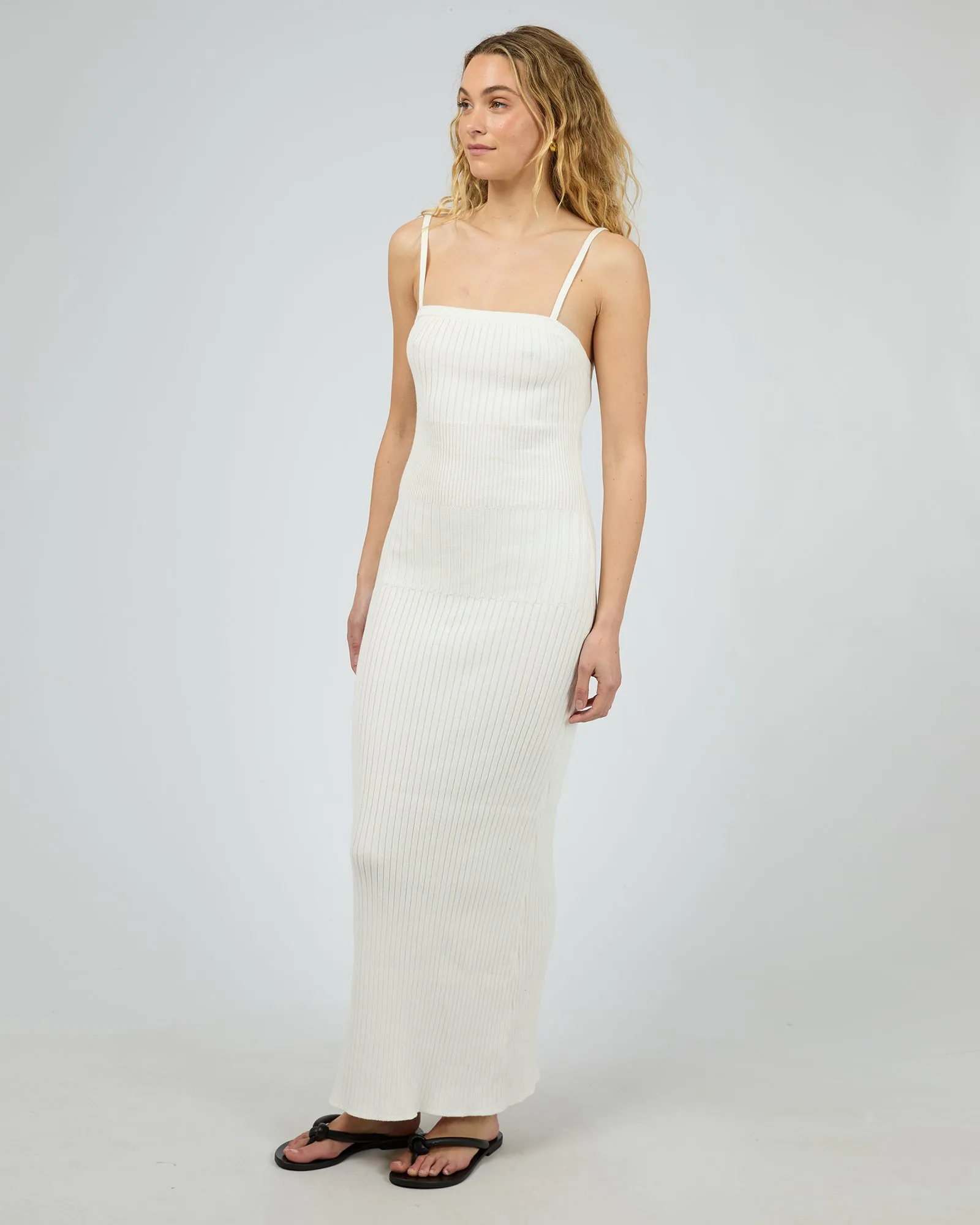 Luca Knit Maxi Dress White