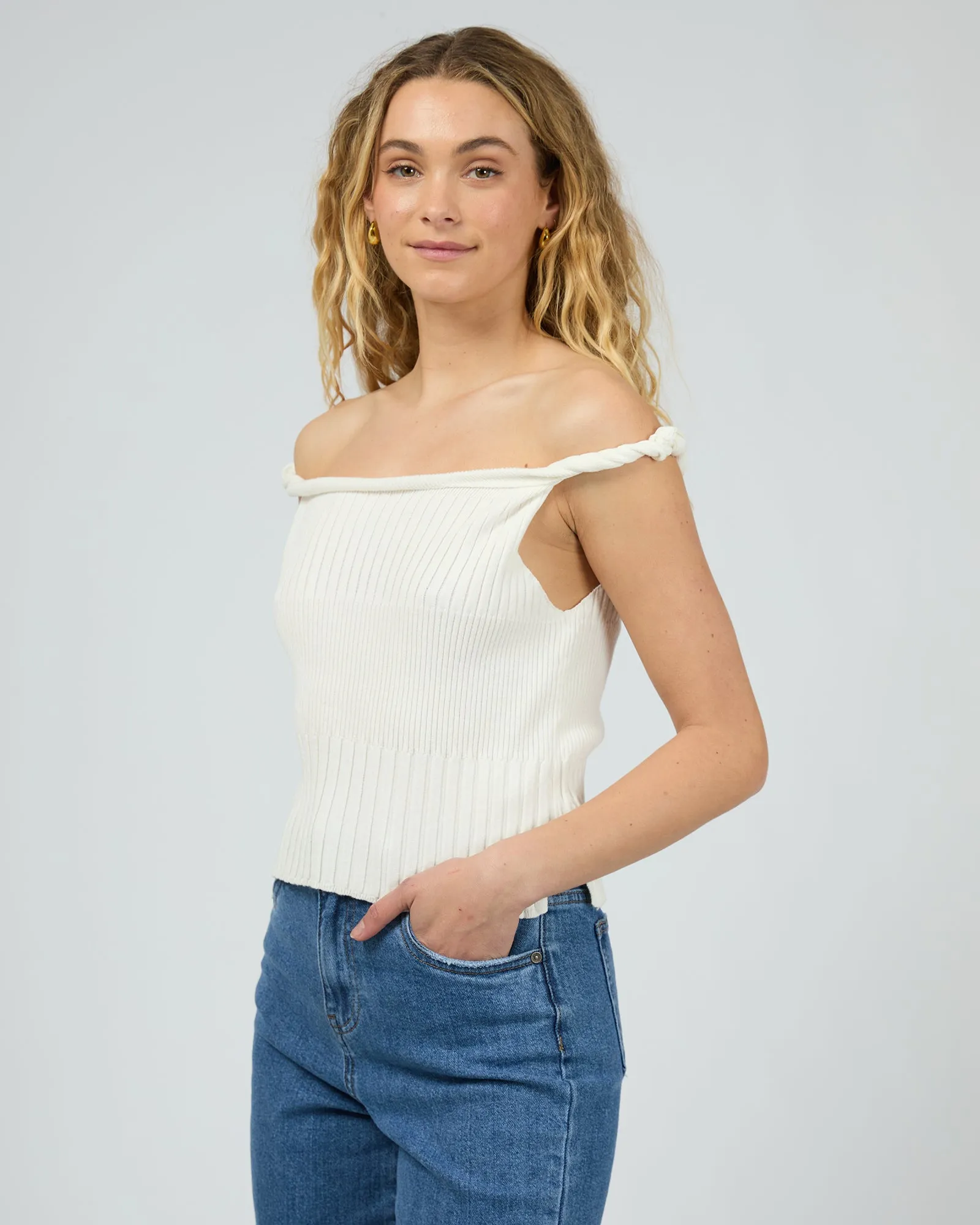 Luca Twist Top White