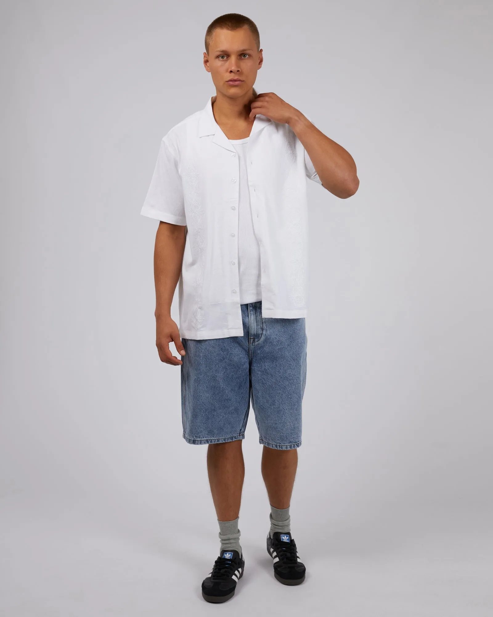 Lucca Short Sleeve Shirt White
