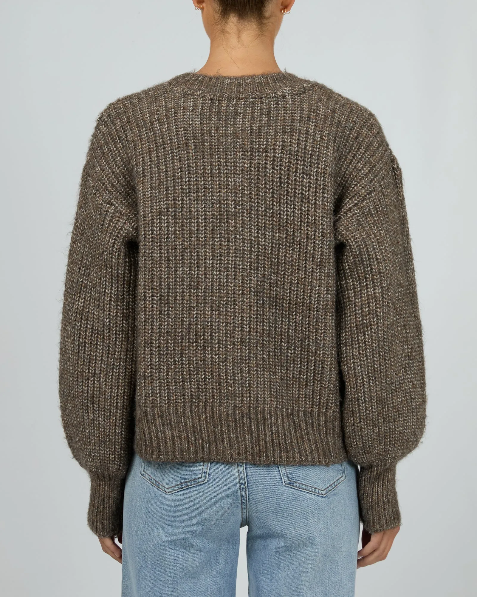 Mari Knit Cardigan Brown