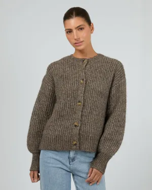 Mari Knit Cardigan Brown