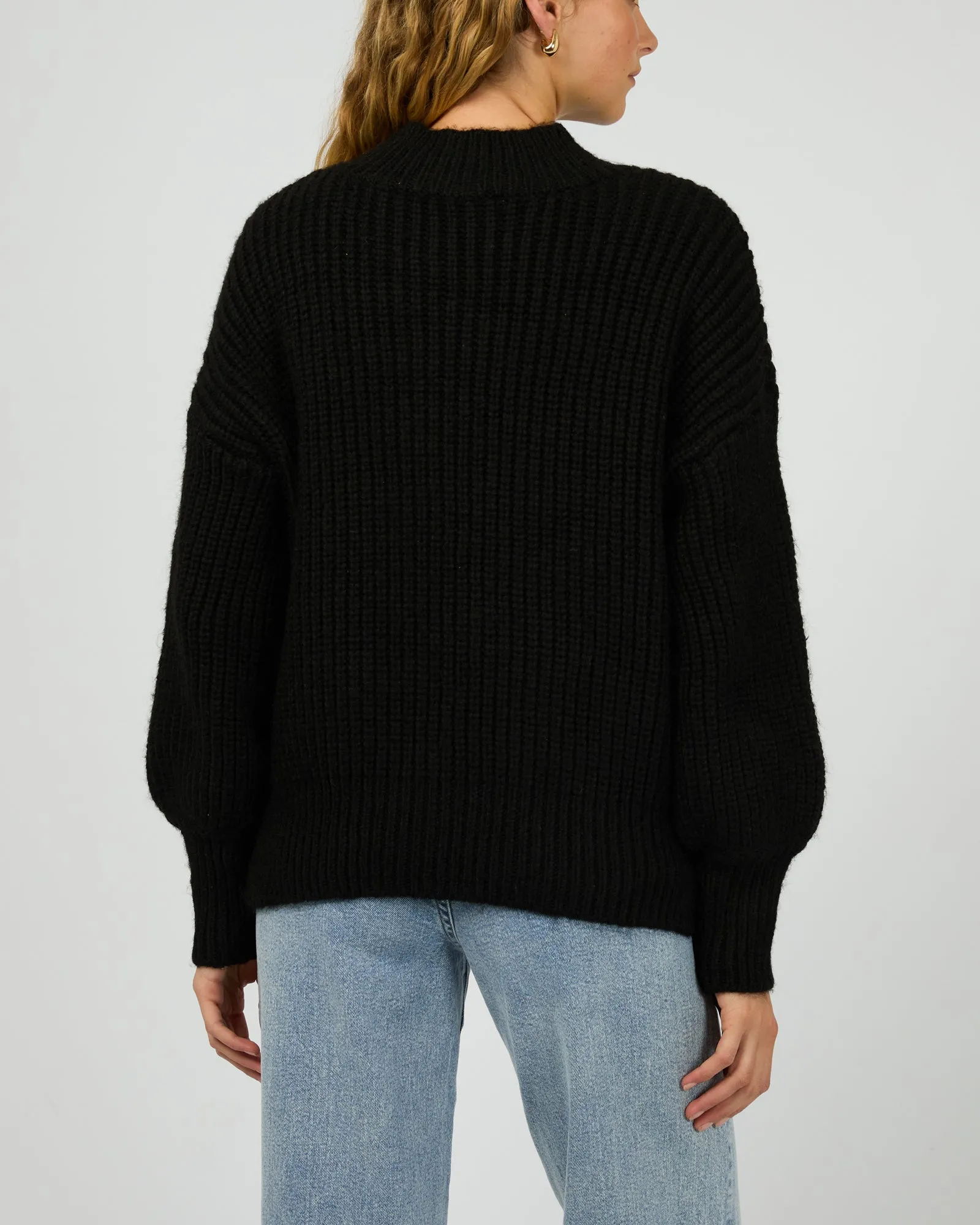 Mari Knit Jumper Black