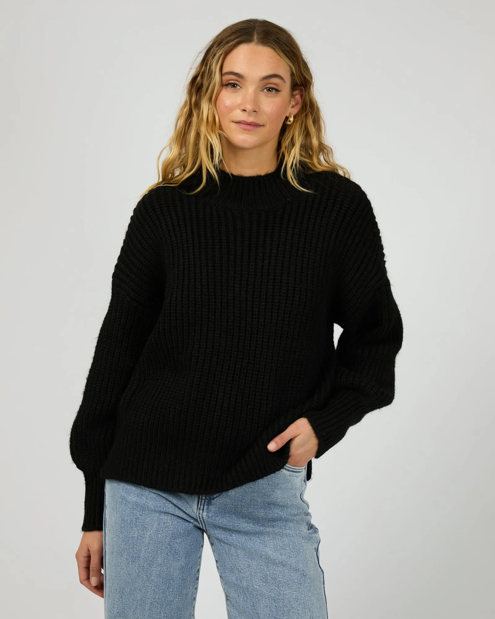 Mari Knit Jumper Black
