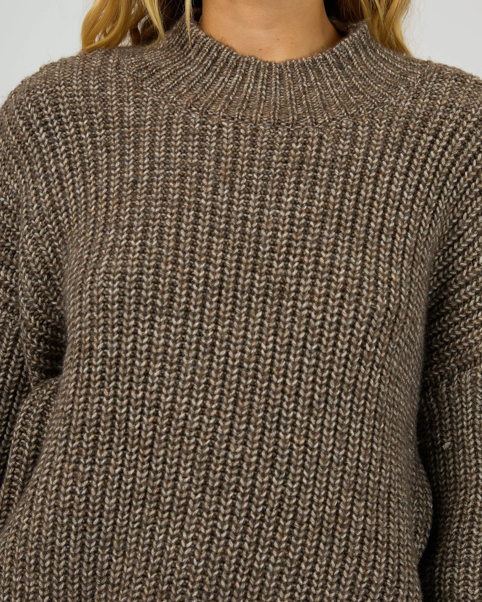 Mari Knit Jumper Brown
