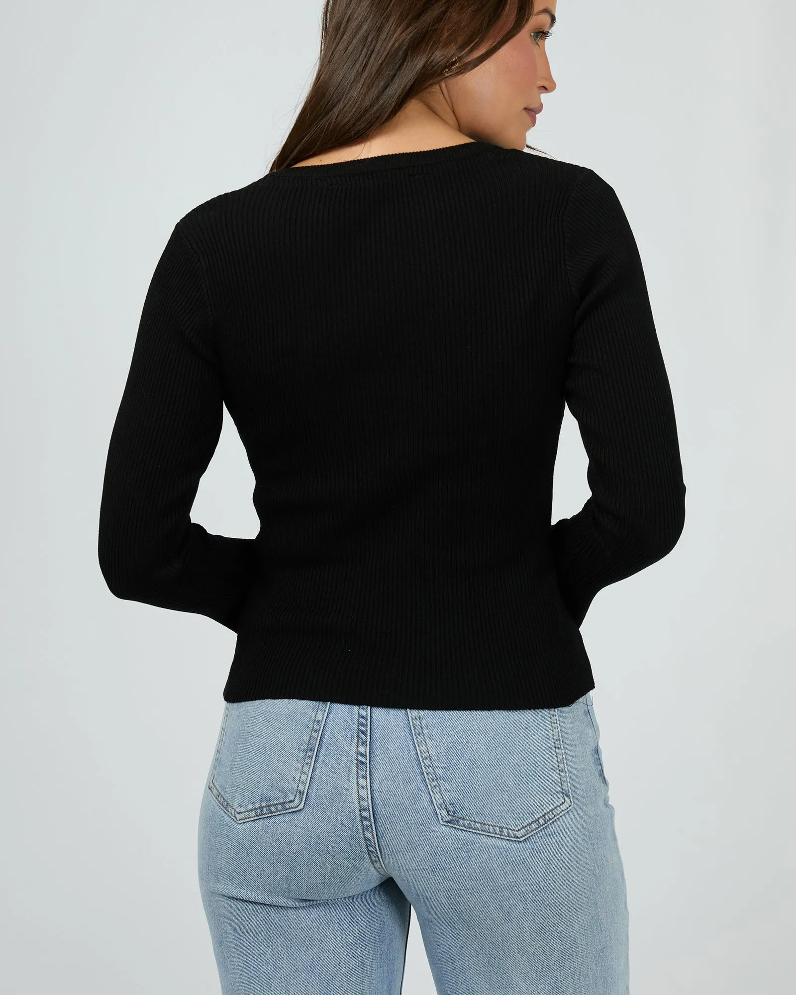 Marleigh Knit Long Sleeve Black