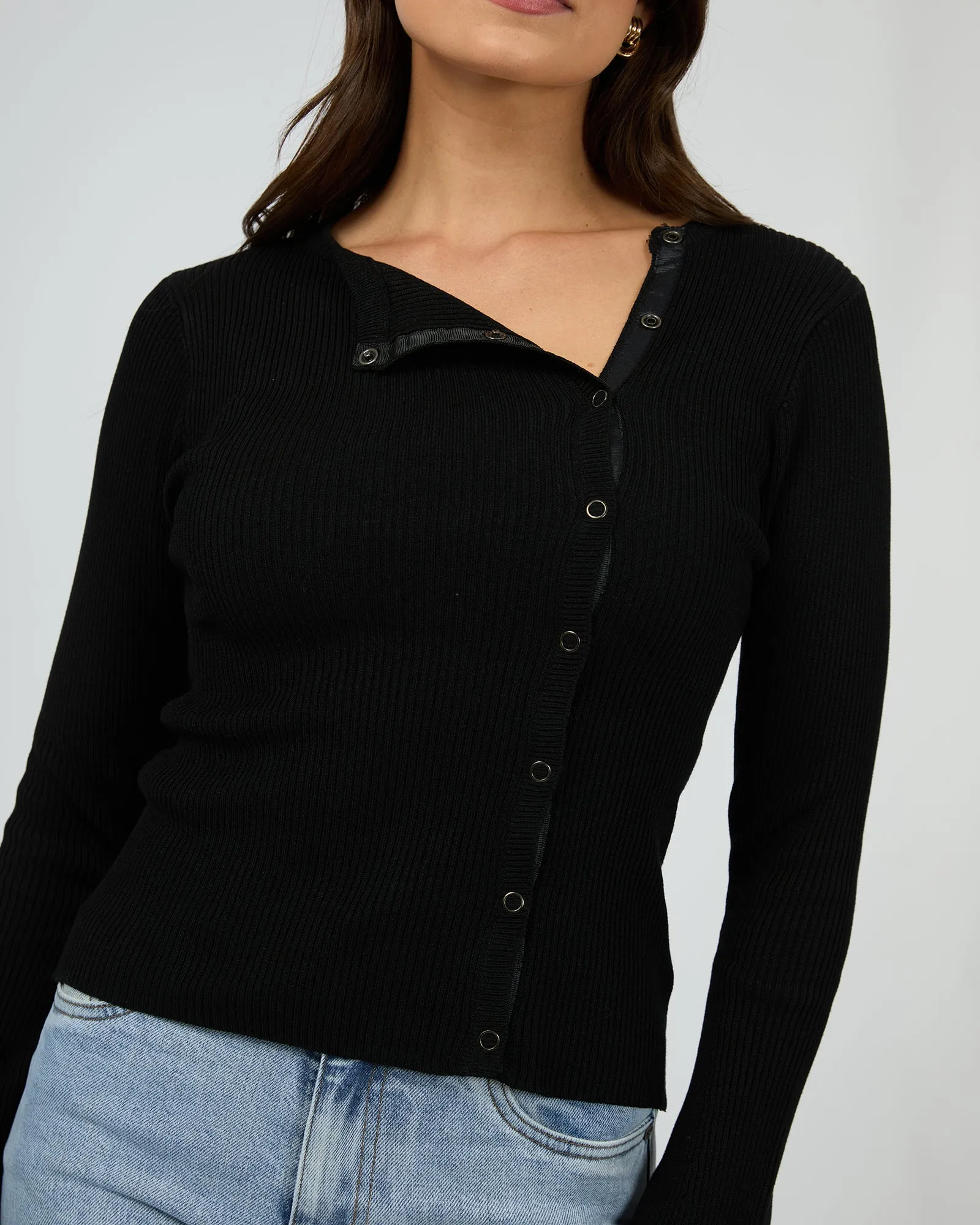 Marleigh Knit Long Sleeve Black