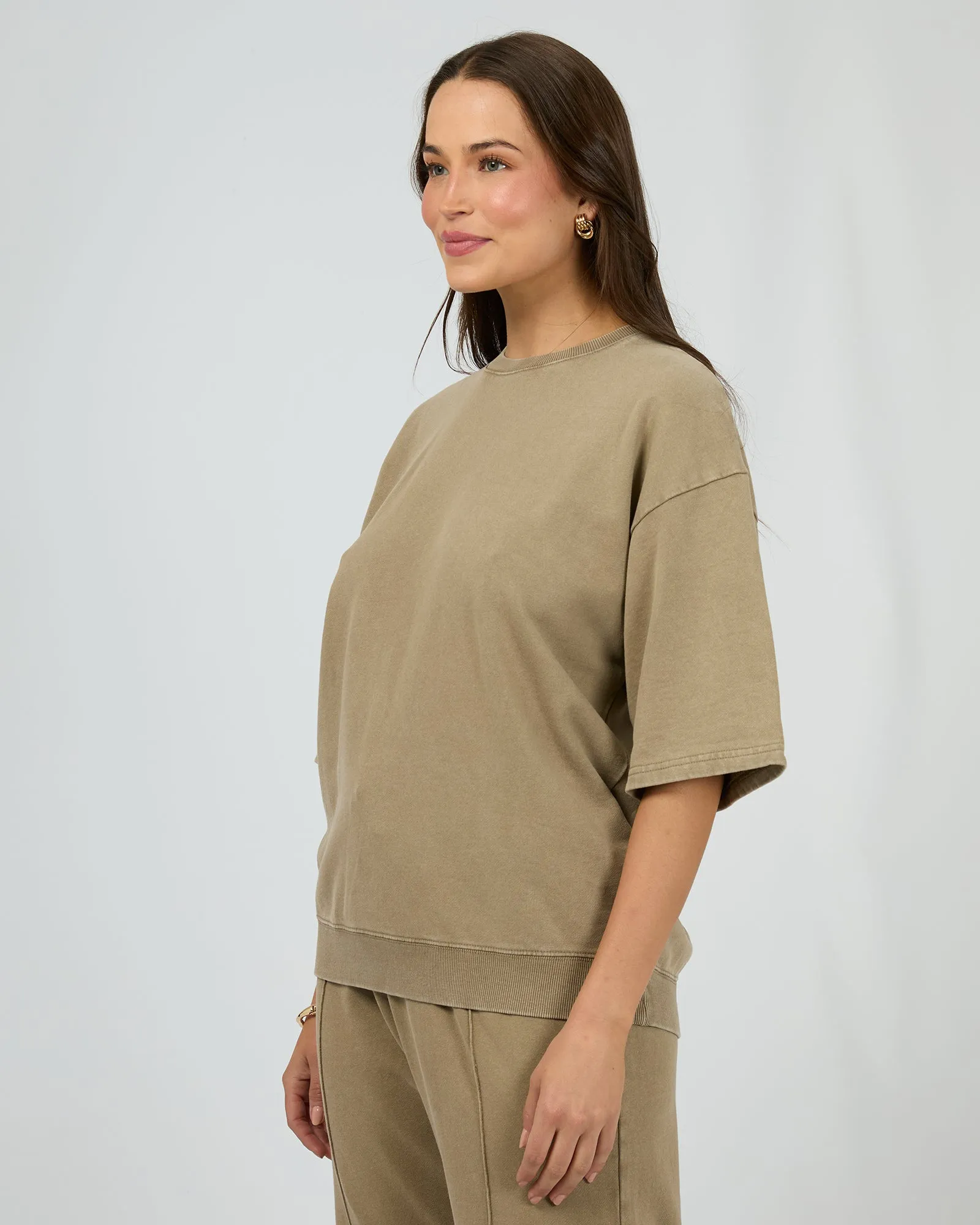 Nara Fleece Tee Olive