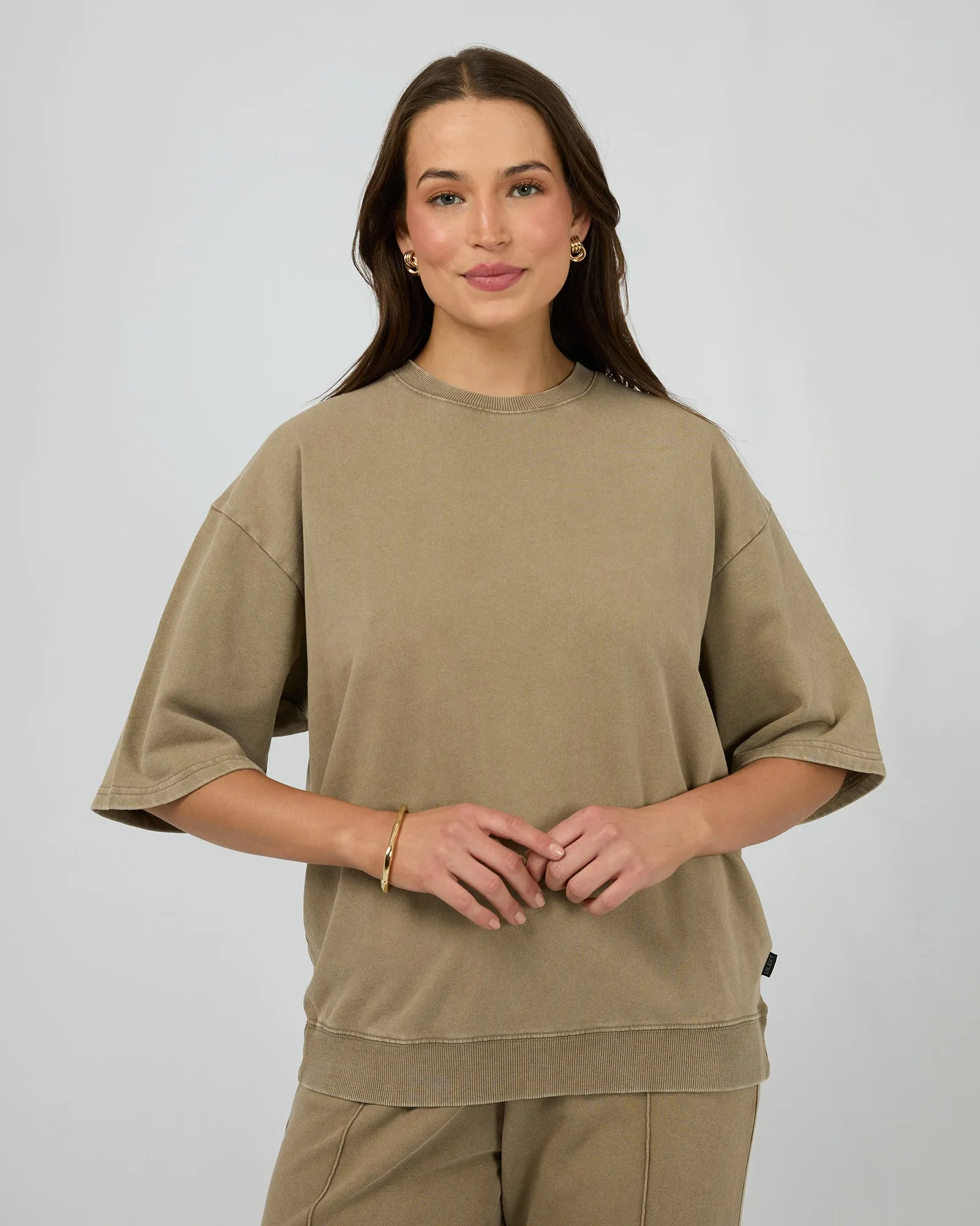 Nara Fleece Tee Olive