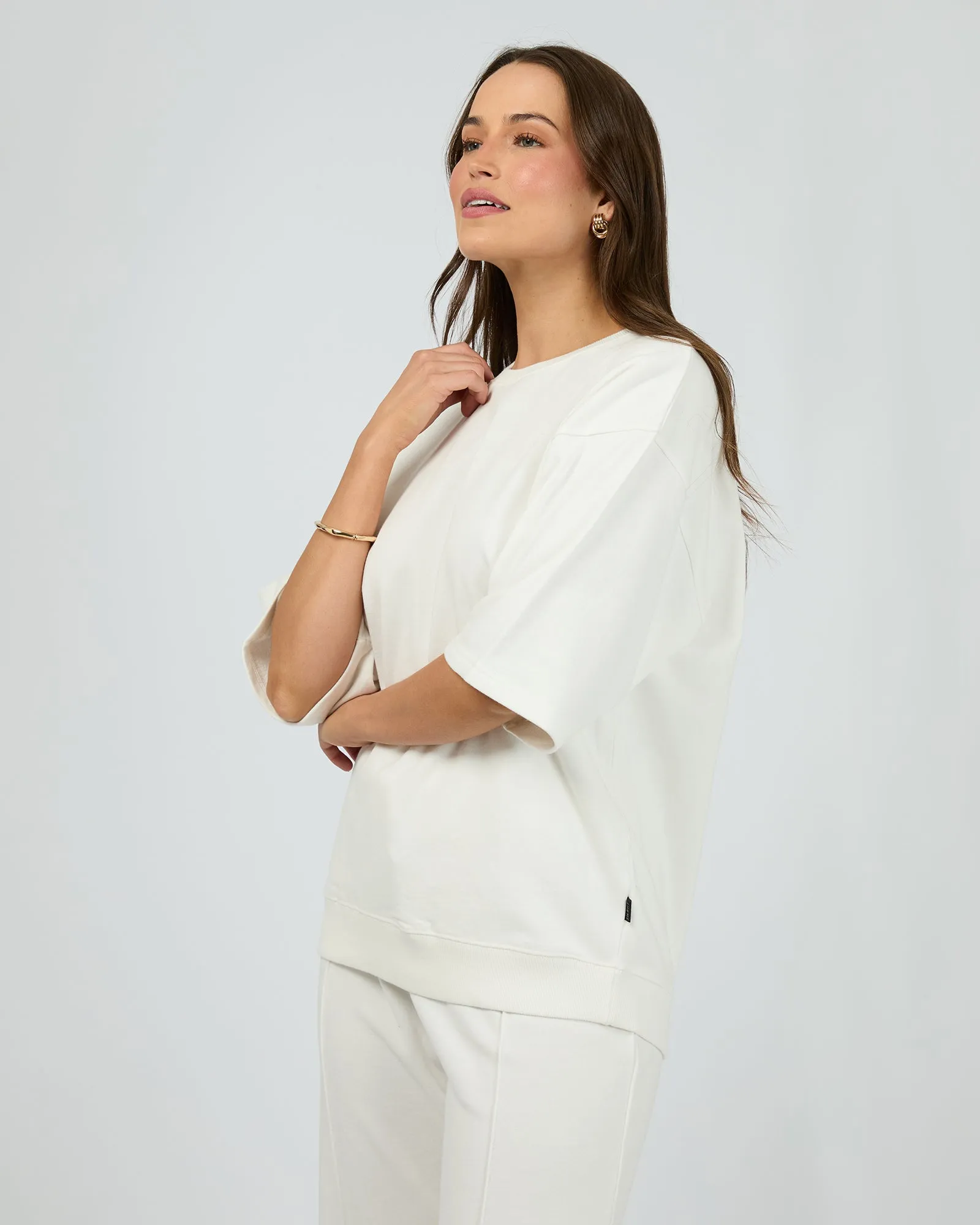 Nara Fleece Tee Vintage White