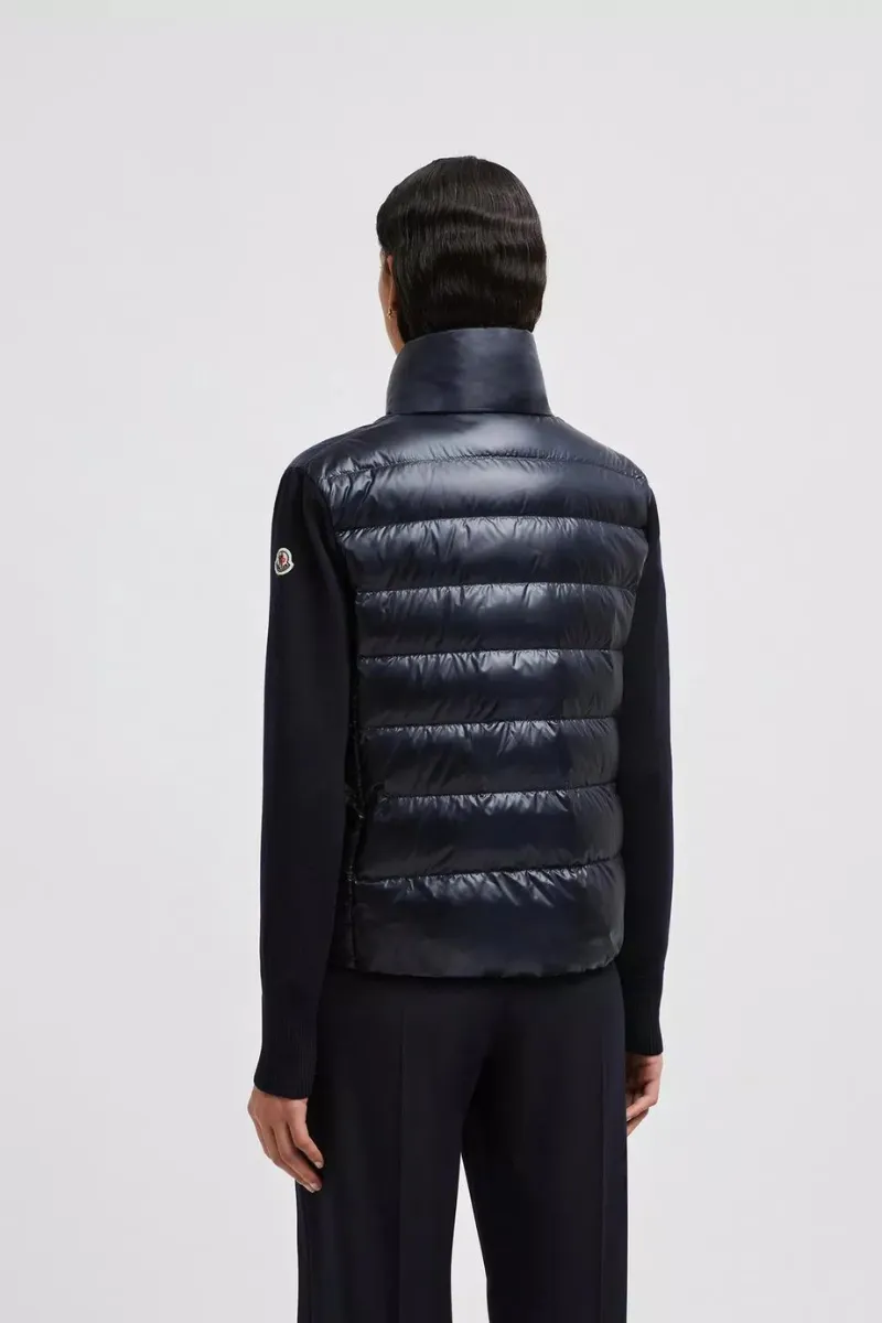 Padded Wool Cardigan