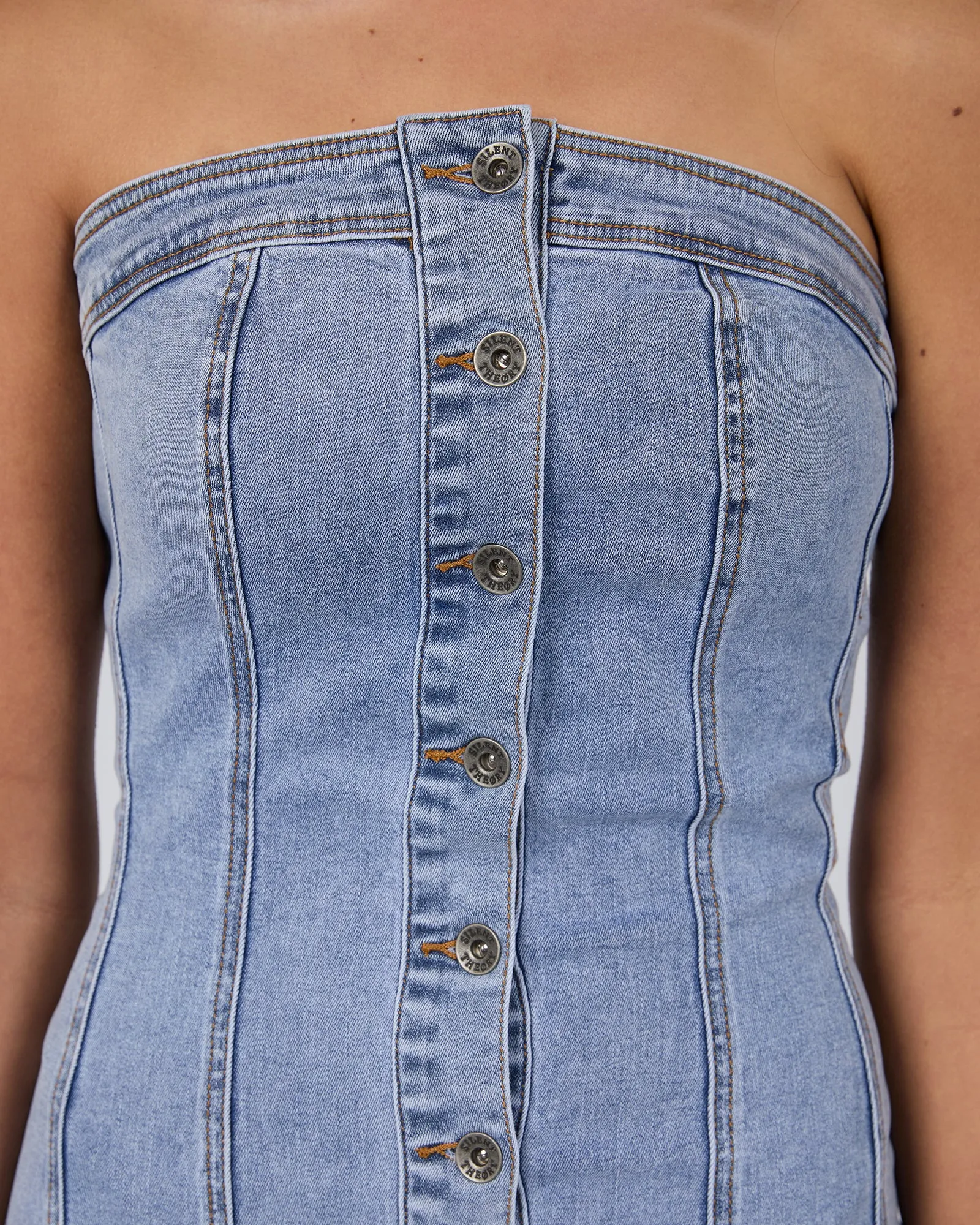 Paige Mini Dress Light Blue