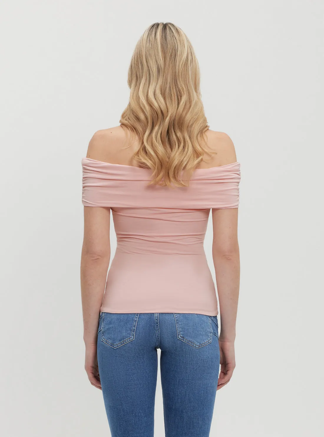 Pink Charlotte Off Shoulder Top Guess
