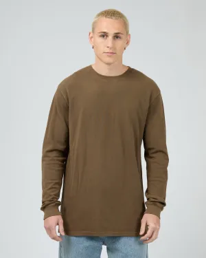 Pique Long Sleeve Khaki