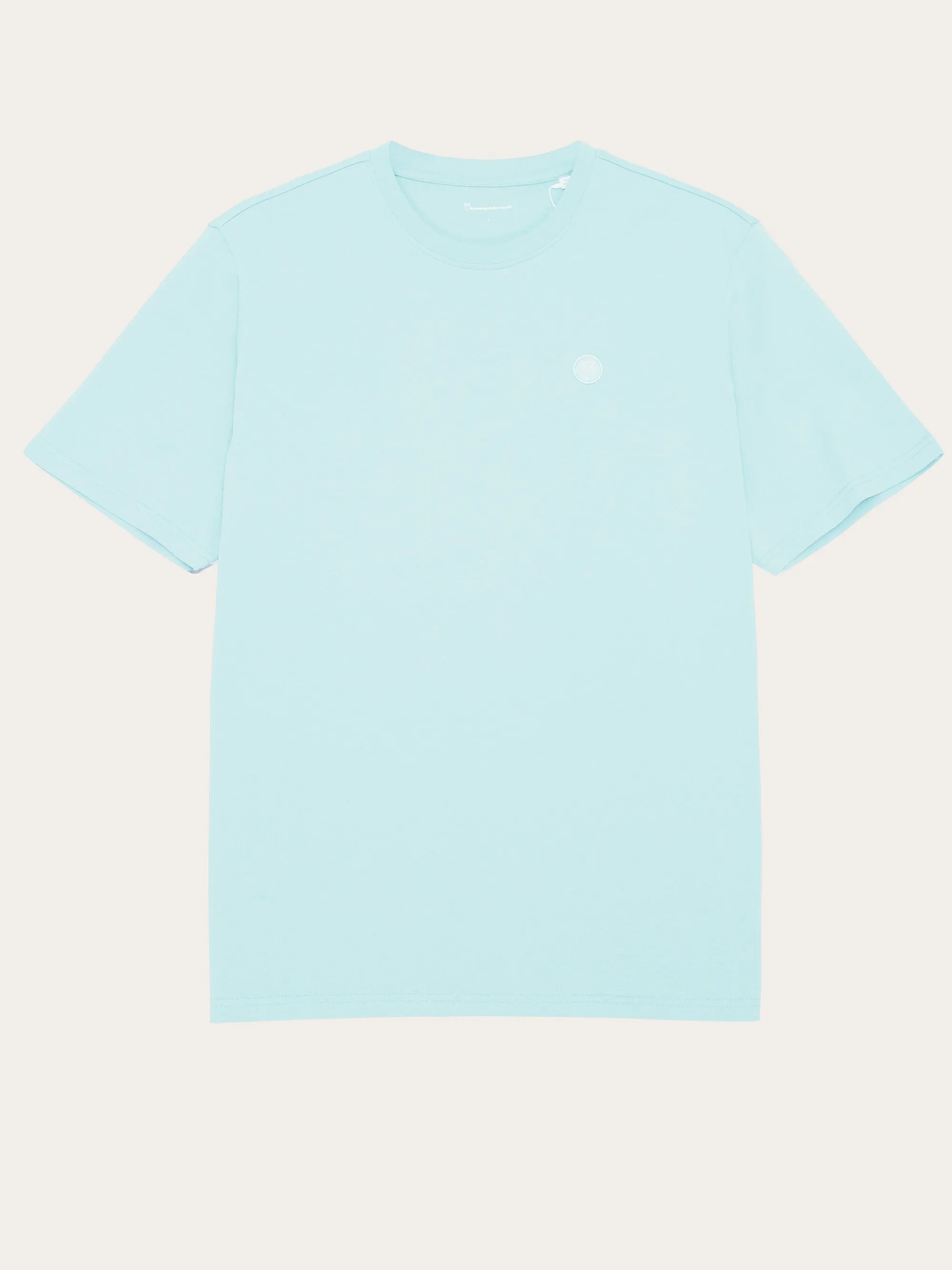 Regular fit Badge t-shirt - Aqua-Esque Knowledge Cotton