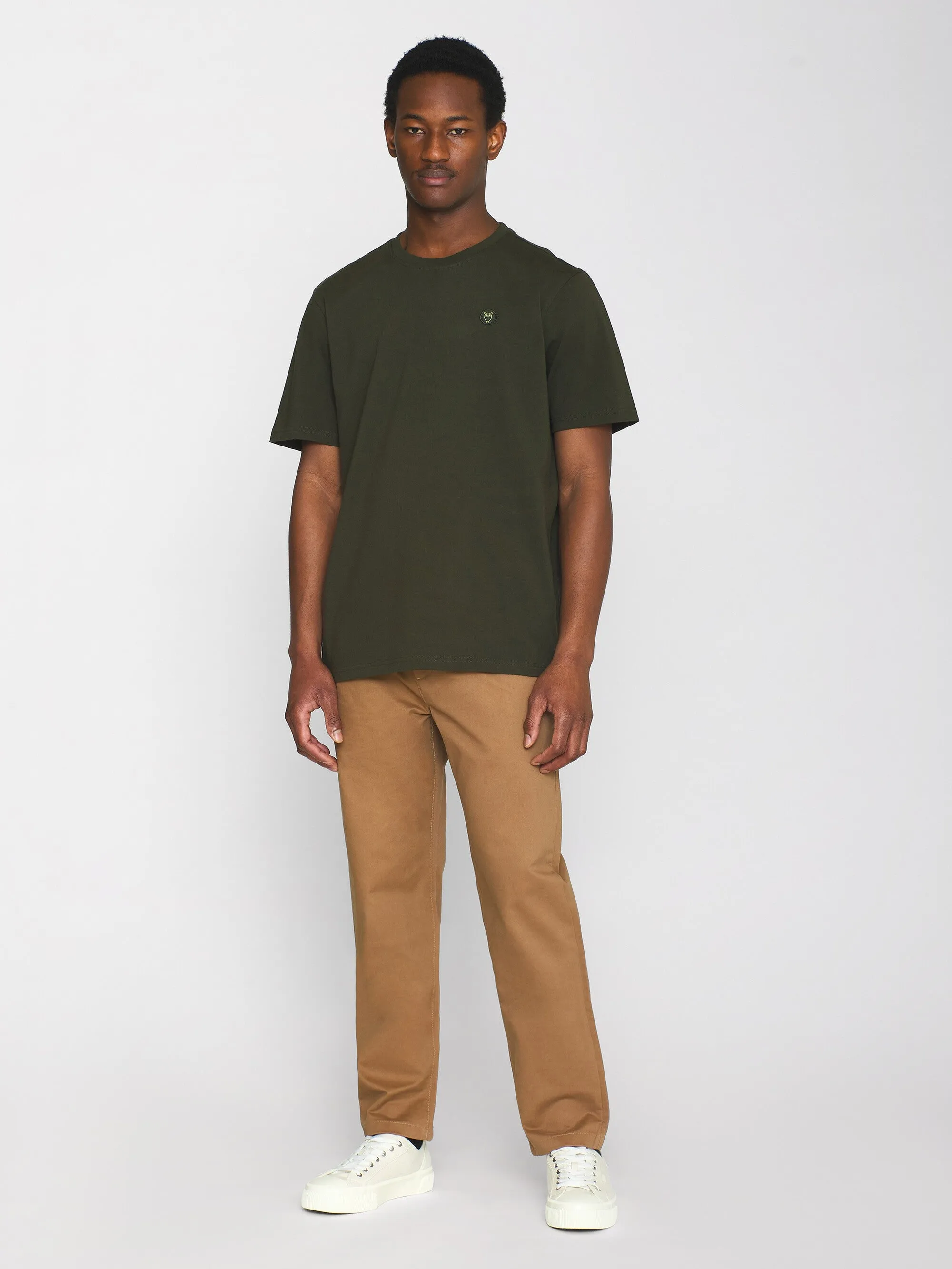 Regular fit Badge t-shirt - Forrest Night Knowledge Cotton