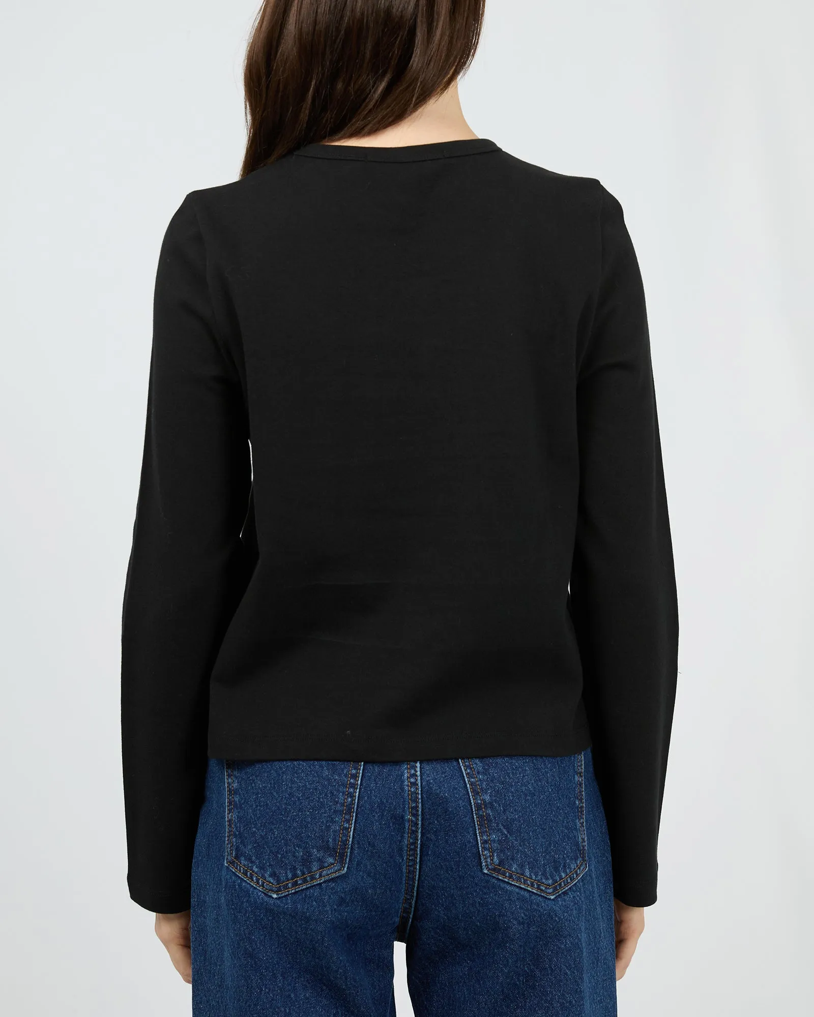 Regular Long Sleeve Tee Black