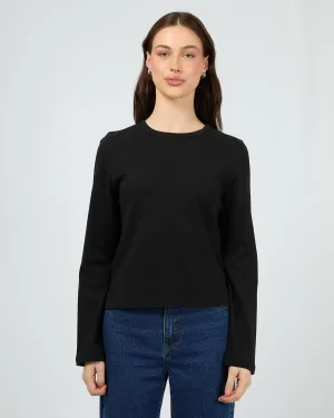 Regular Long Sleeve Tee Black
