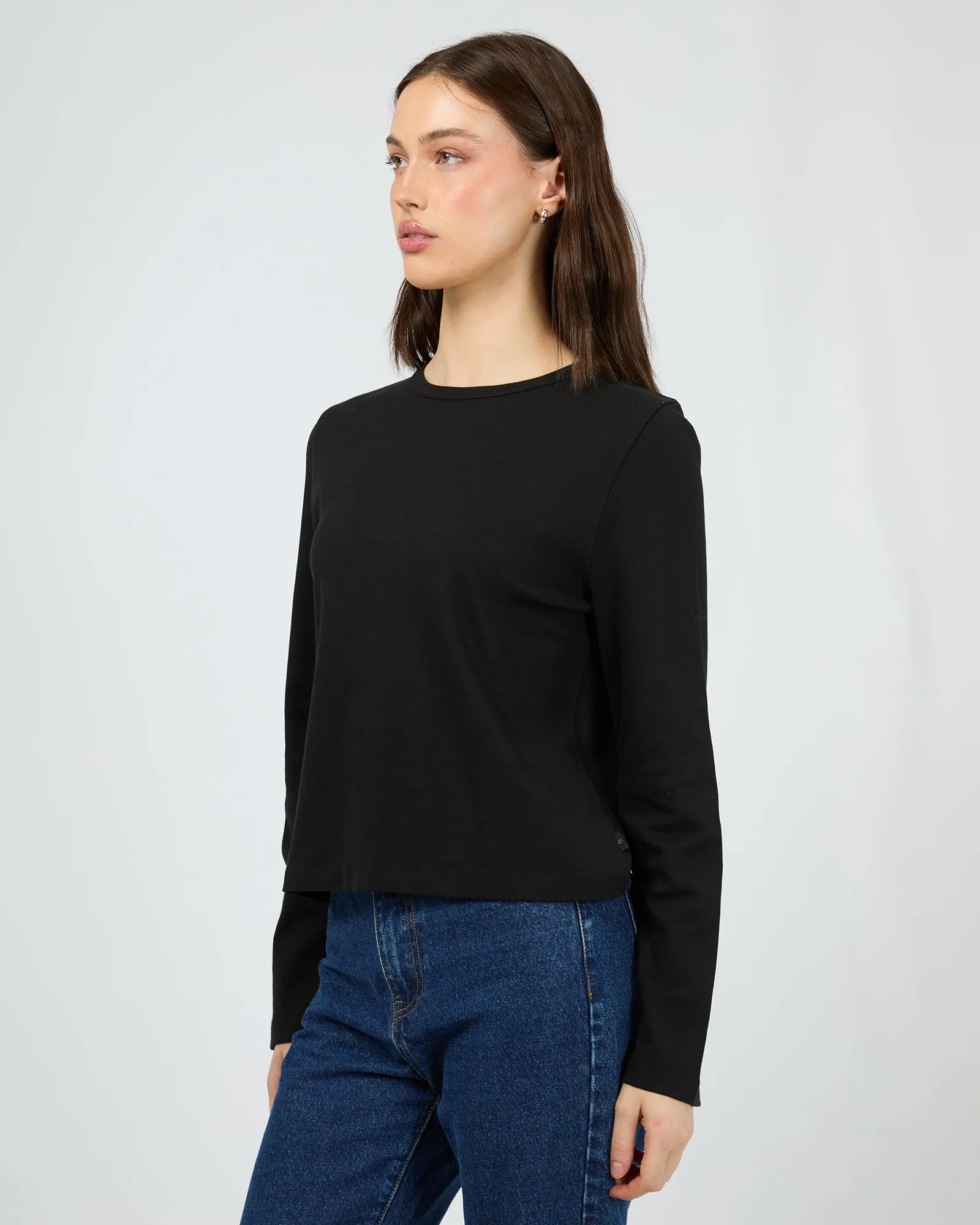 Regular Long Sleeve Tee Black