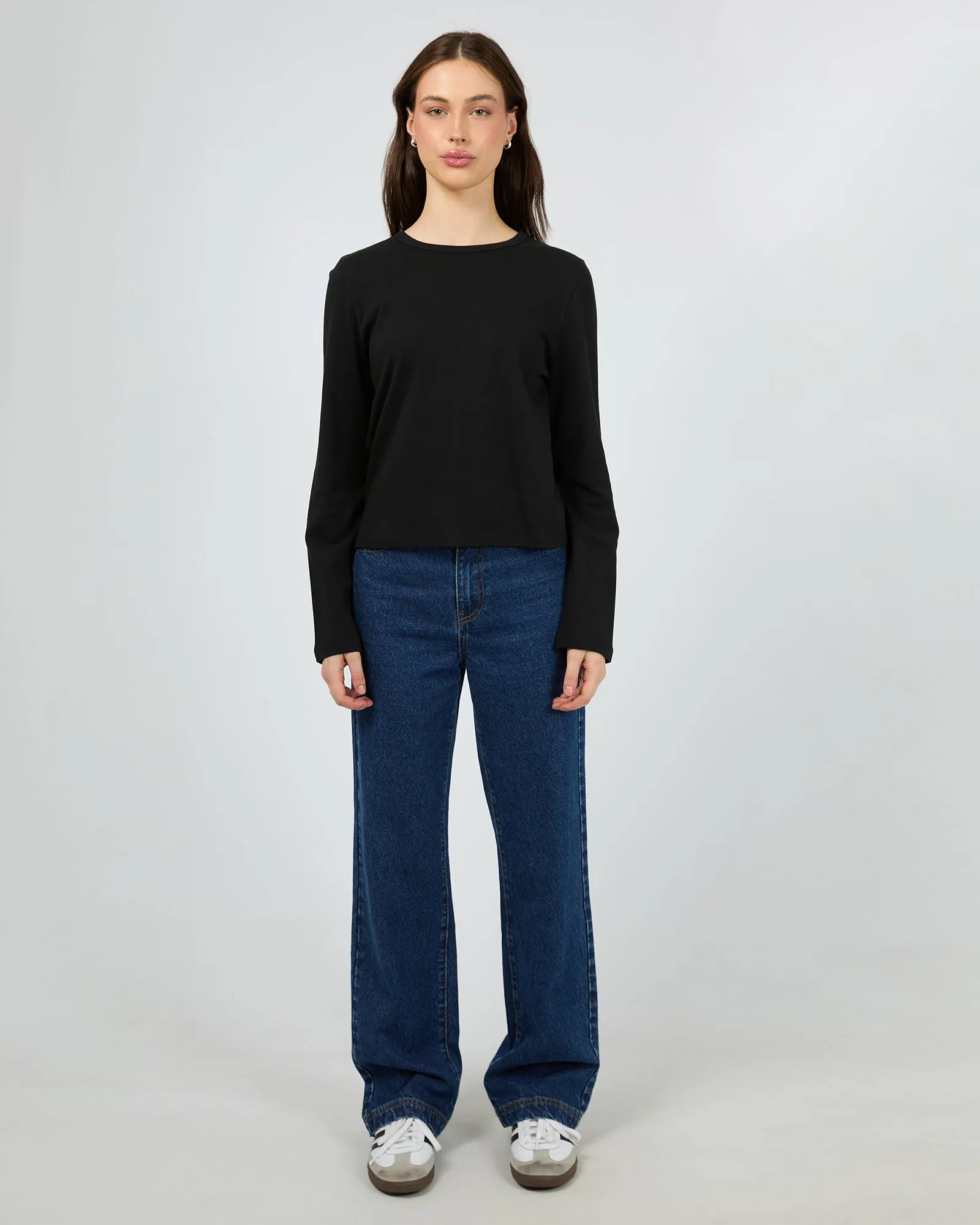 Regular Long Sleeve Tee Black
