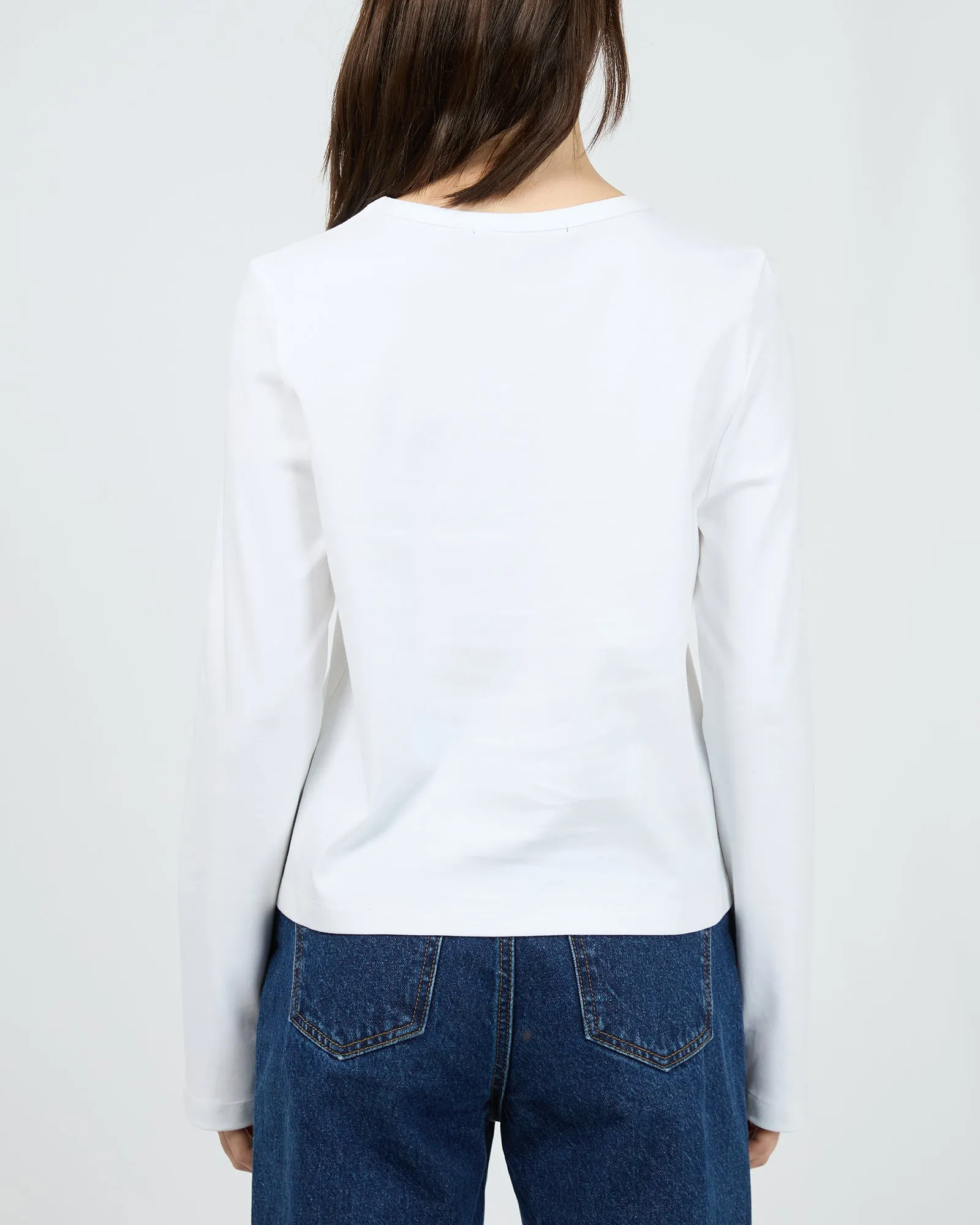 Regular Long Sleeve Tee White