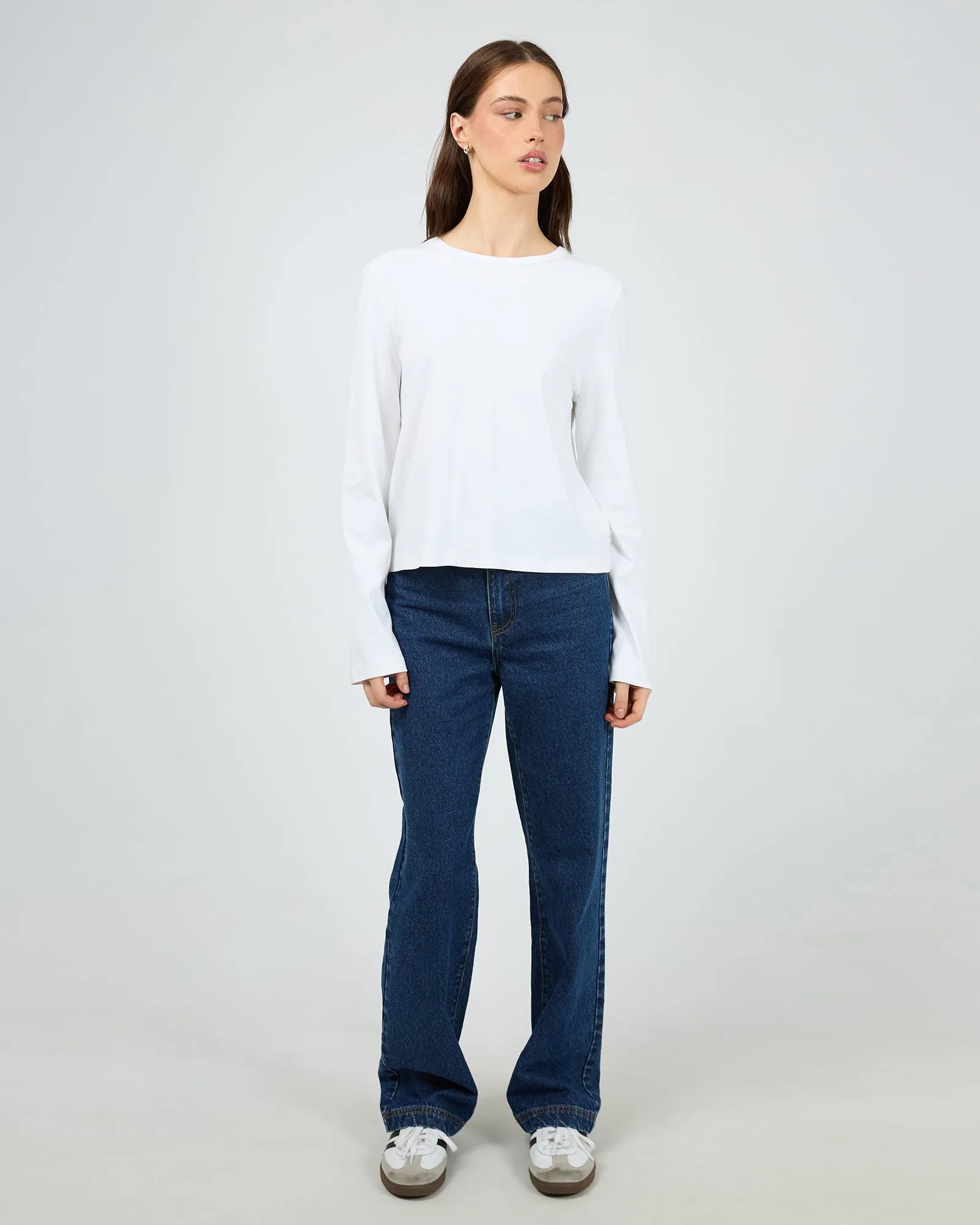 Regular Long Sleeve Tee White