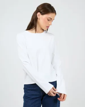 Regular Long Sleeve Tee White
